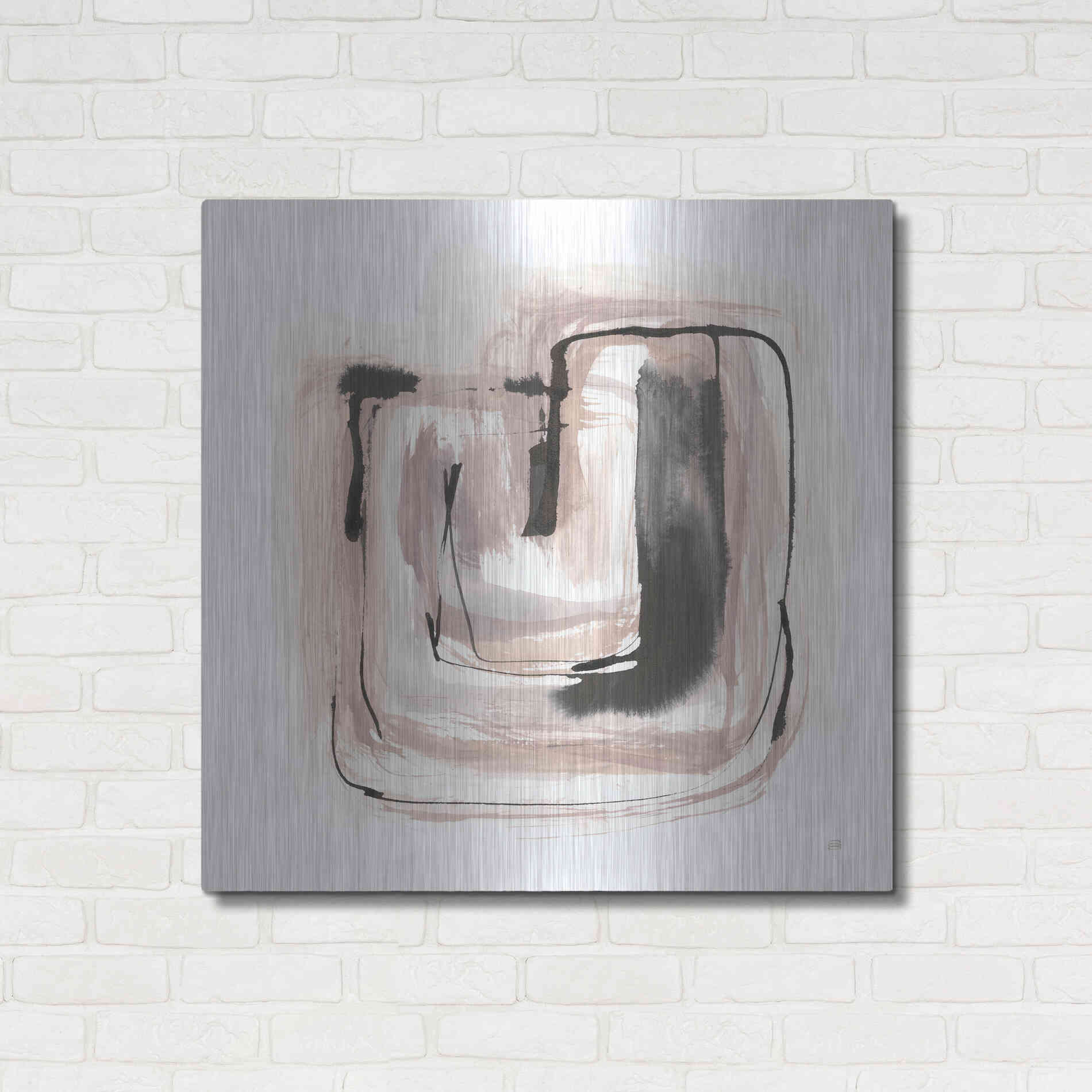 Luxe Metal Art 'Lost in Squares IV' by Chris Paschke, Metal Wall Art,36x36