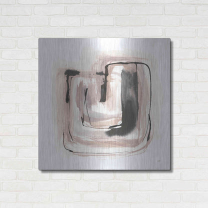 Luxe Metal Art 'Lost in Squares IV' by Chris Paschke, Metal Wall Art,36x36