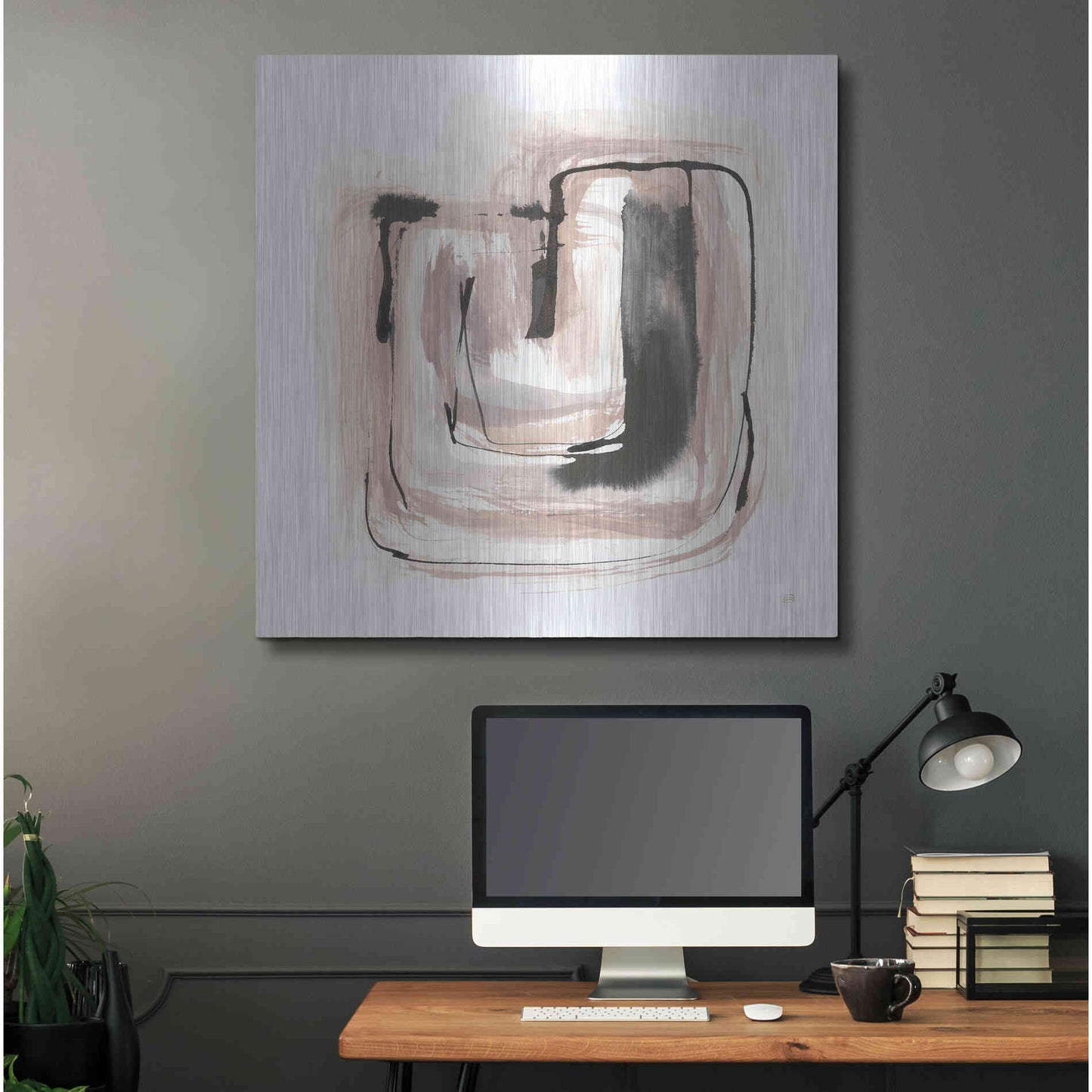 Luxe Metal Art 'Lost in Squares IV' by Chris Paschke, Metal Wall Art,36x36