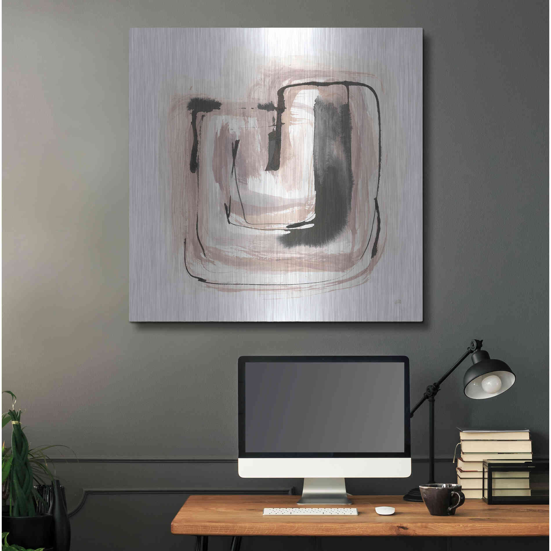 Luxe Metal Art 'Lost in Squares IV' by Chris Paschke, Metal Wall Art,36x36