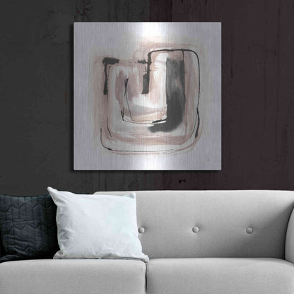 Luxe Metal Art 'Lost in Squares IV' by Chris Paschke, Metal Wall Art,36x36