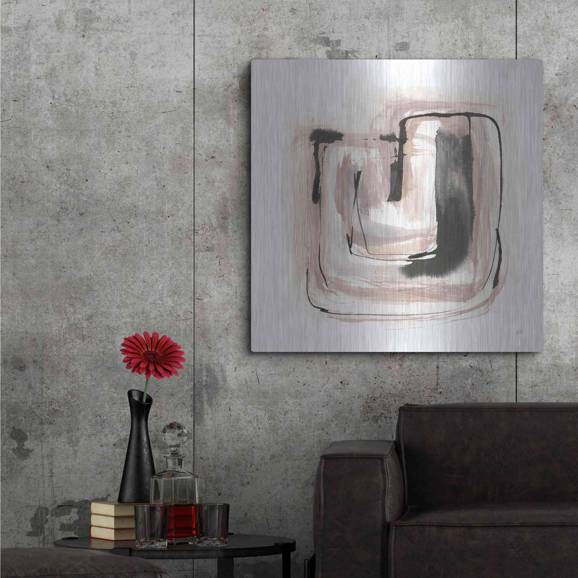 Luxe Metal Art 'Lost in Squares IV' by Chris Paschke, Metal Wall Art,36x36
