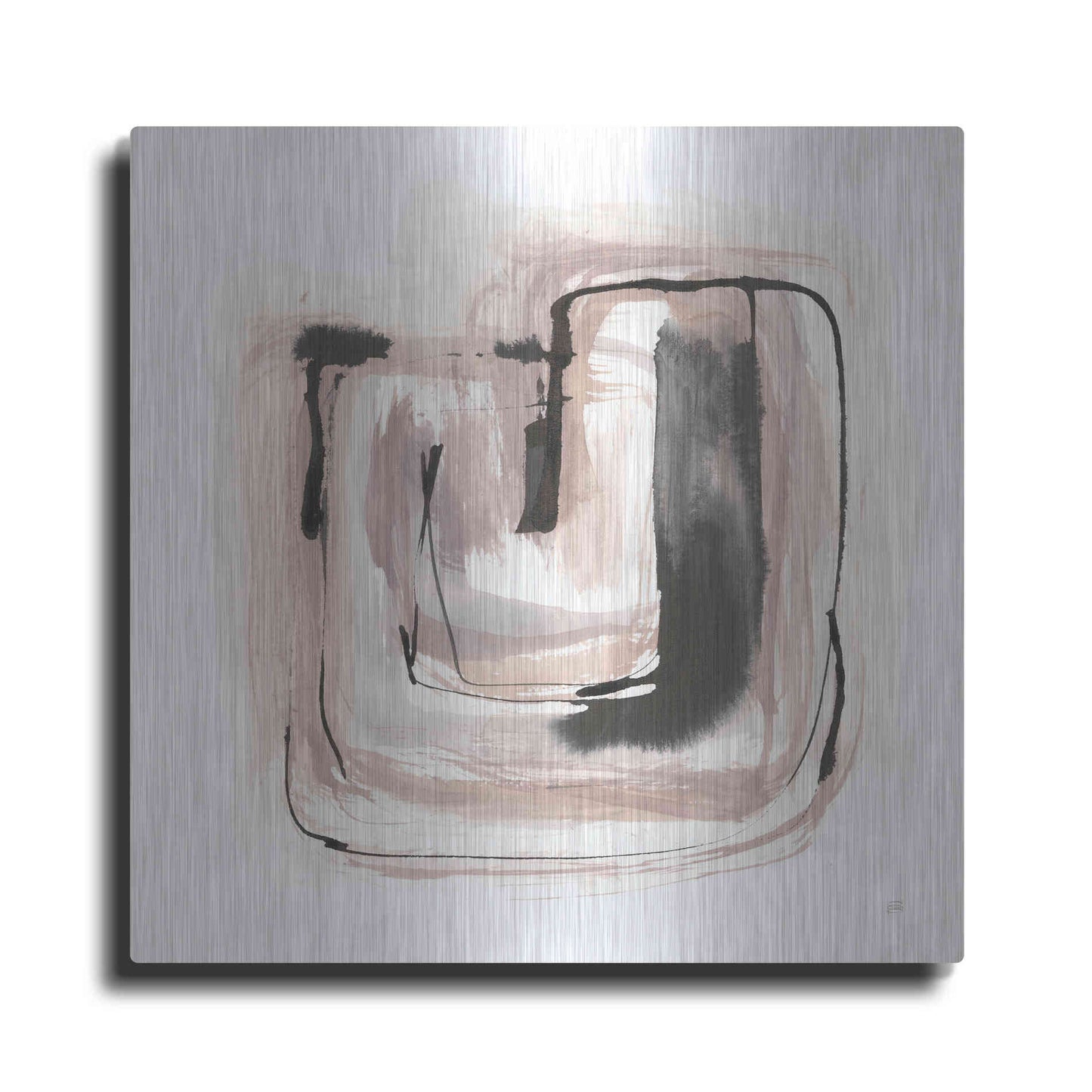 Luxe Metal Art 'Lost in Squares IV' by Chris Paschke, Metal Wall Art
