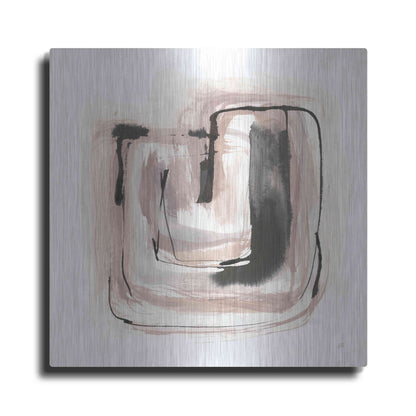 Luxe Metal Art 'Lost in Squares IV' by Chris Paschke, Metal Wall Art