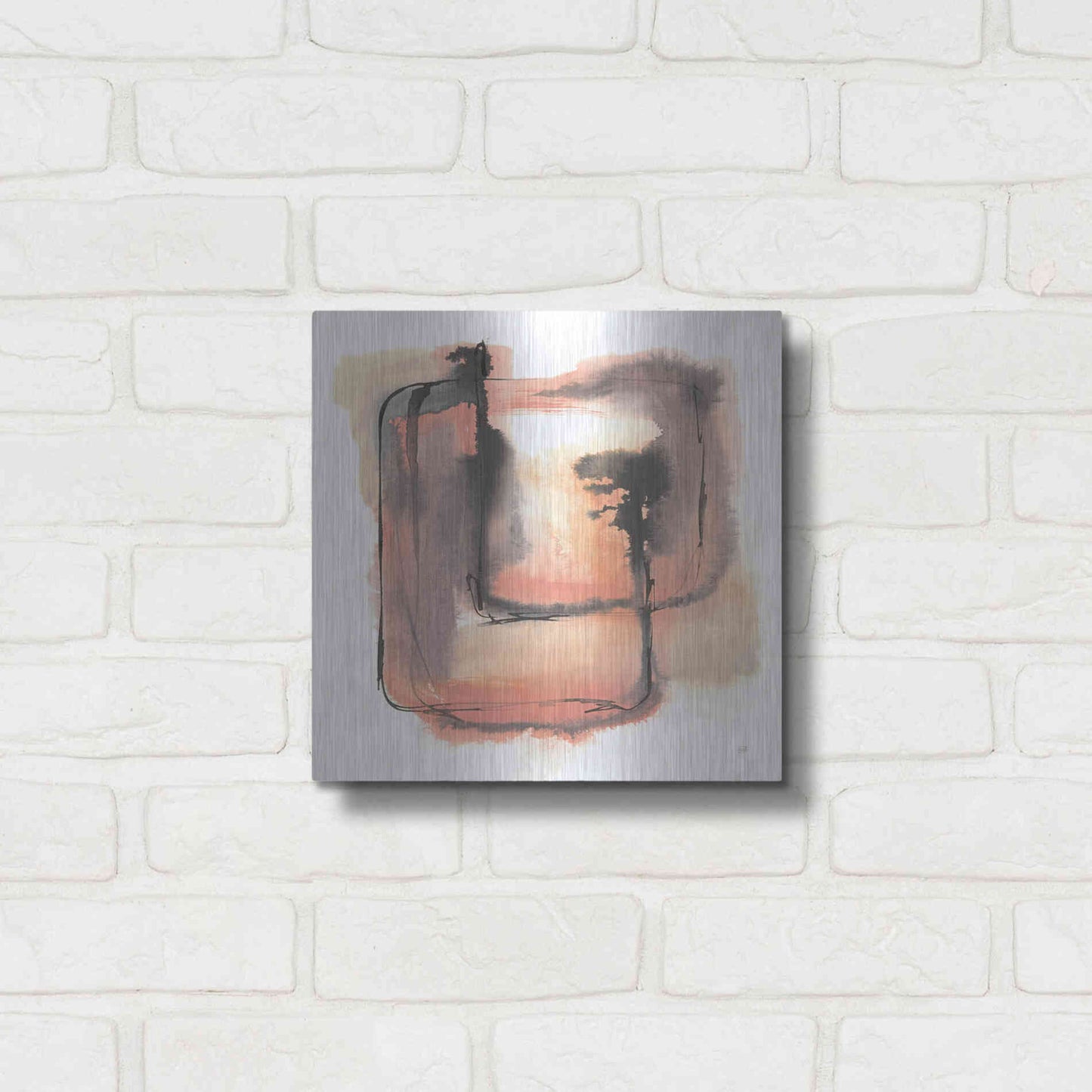 Luxe Metal Art 'Life Squared I' by Chris Paschke, Metal Wall Art,12x12