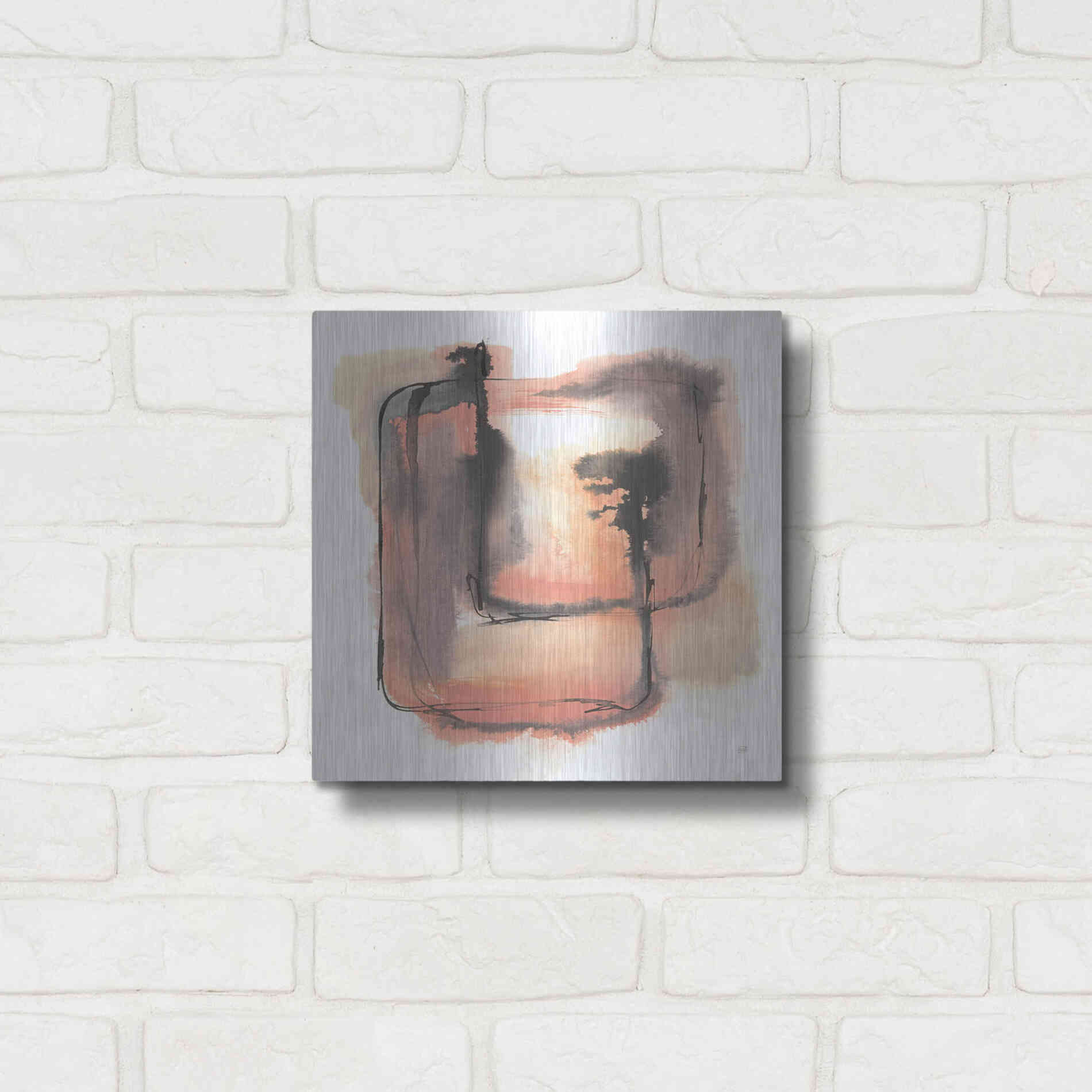 Luxe Metal Art 'Life Squared I' by Chris Paschke, Metal Wall Art,12x12