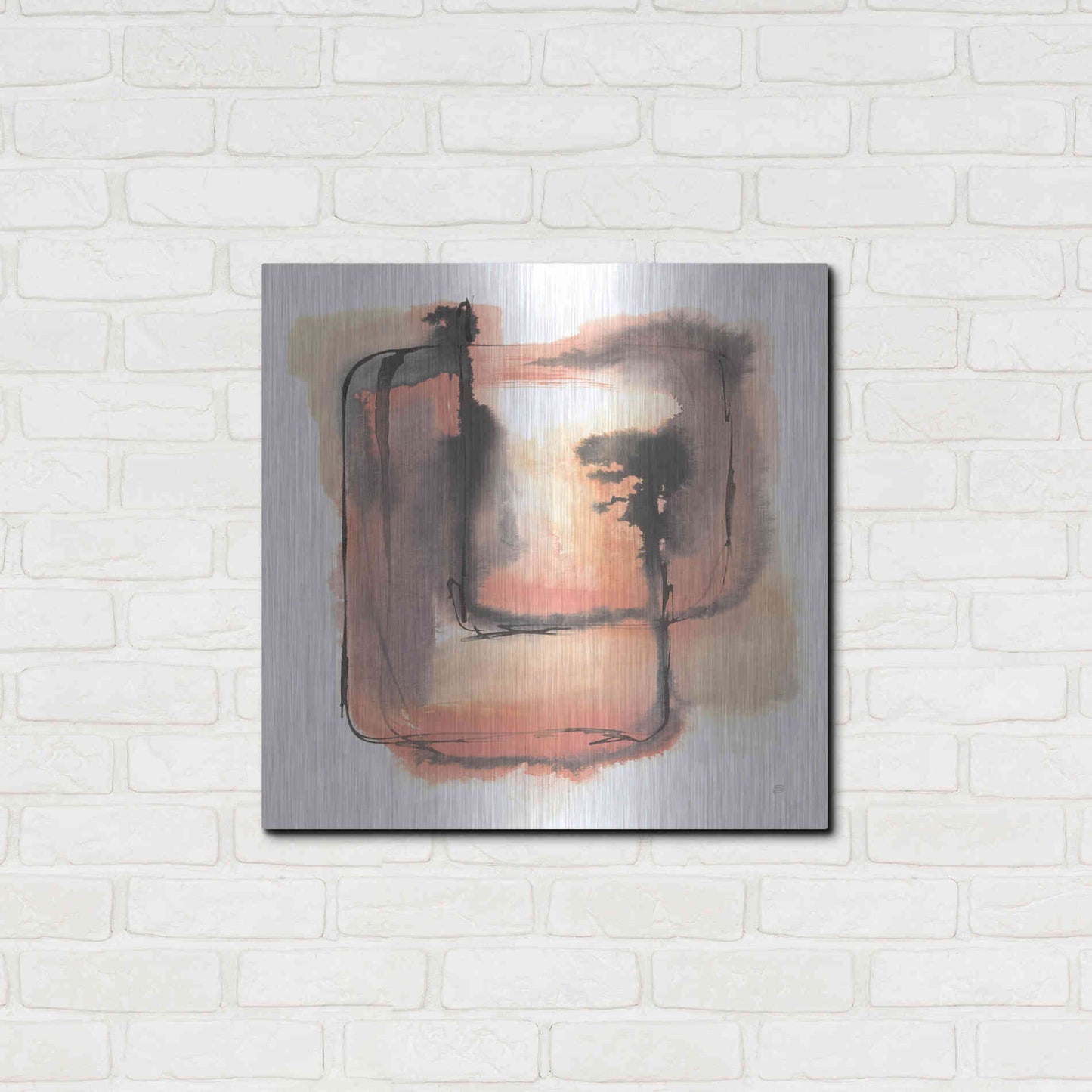 Luxe Metal Art 'Life Squared I' by Chris Paschke, Metal Wall Art,24x24