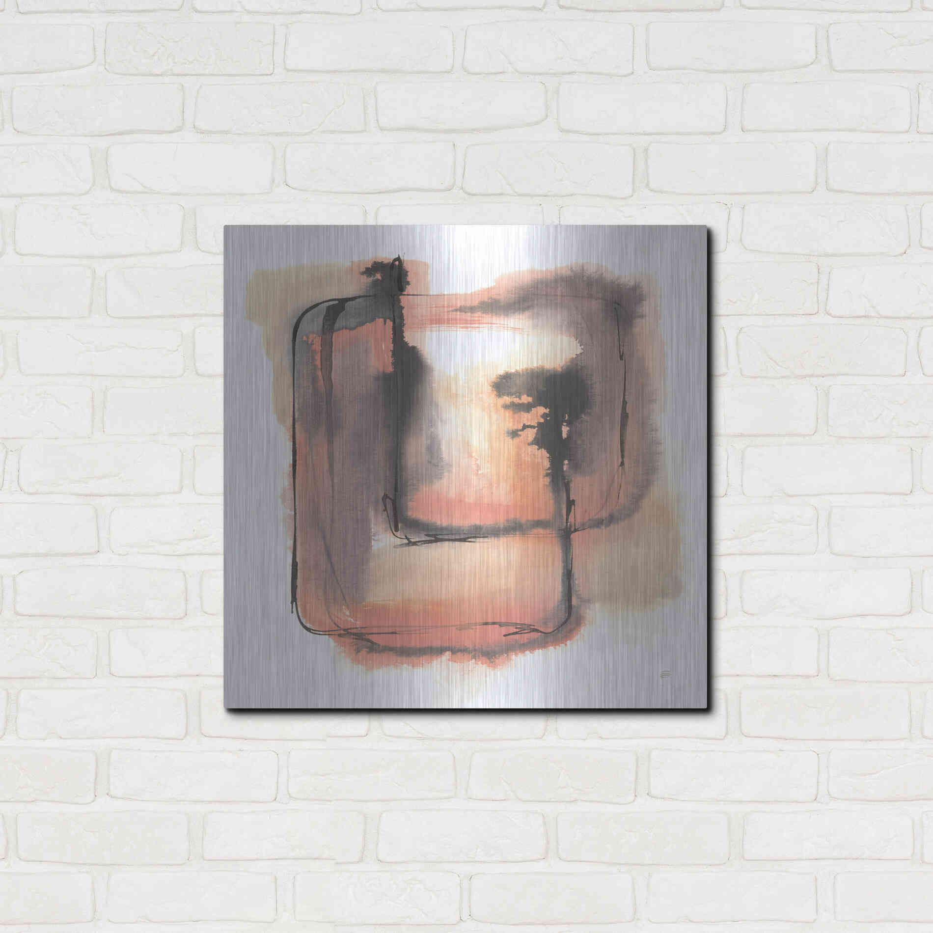 Luxe Metal Art 'Life Squared I' by Chris Paschke, Metal Wall Art,24x24