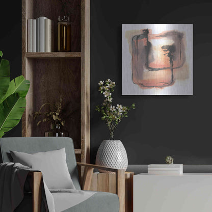 Luxe Metal Art 'Life Squared I' by Chris Paschke, Metal Wall Art,24x24