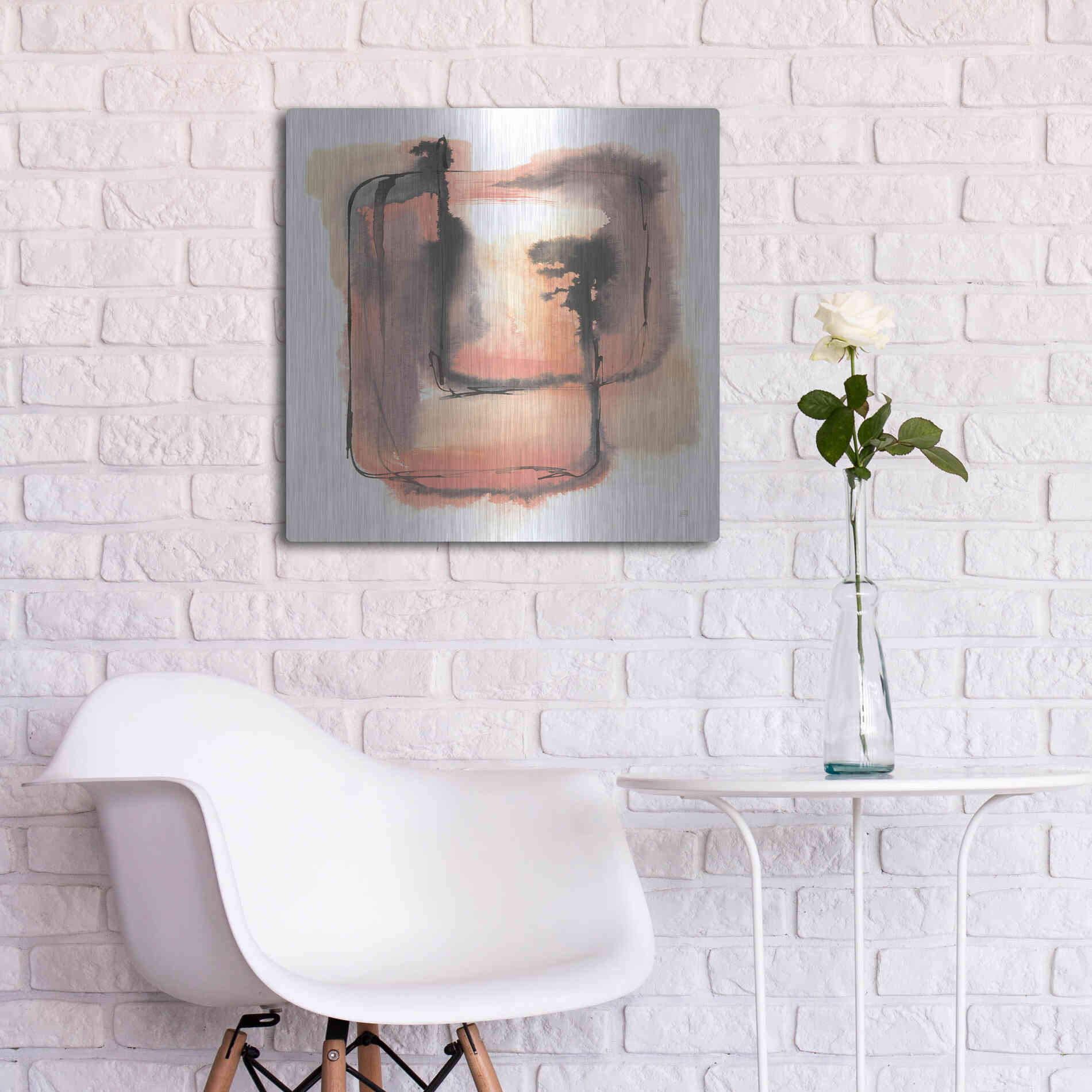 Luxe Metal Art 'Life Squared I' by Chris Paschke, Metal Wall Art,24x24