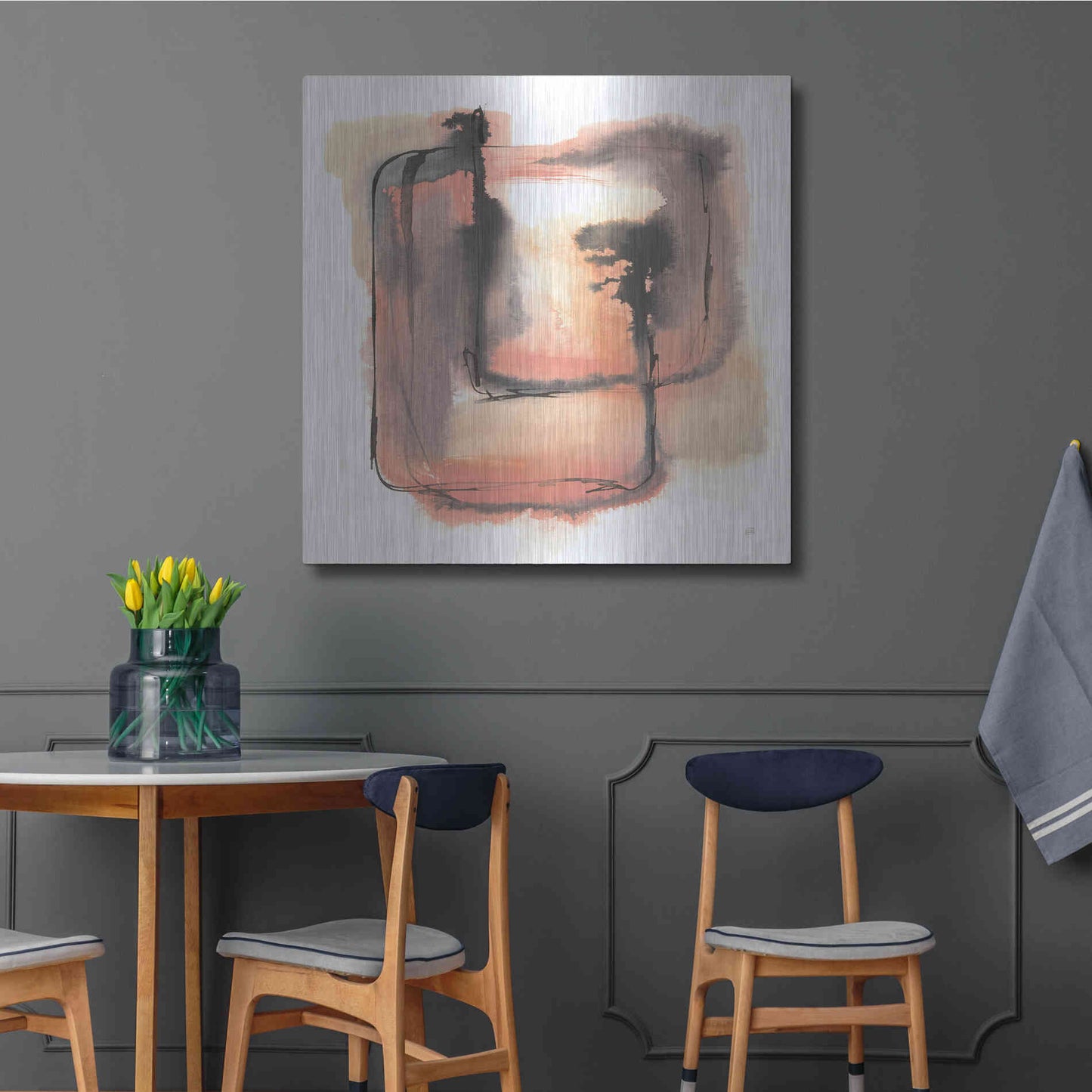 Luxe Metal Art 'Life Squared I' by Chris Paschke, Metal Wall Art,36x36
