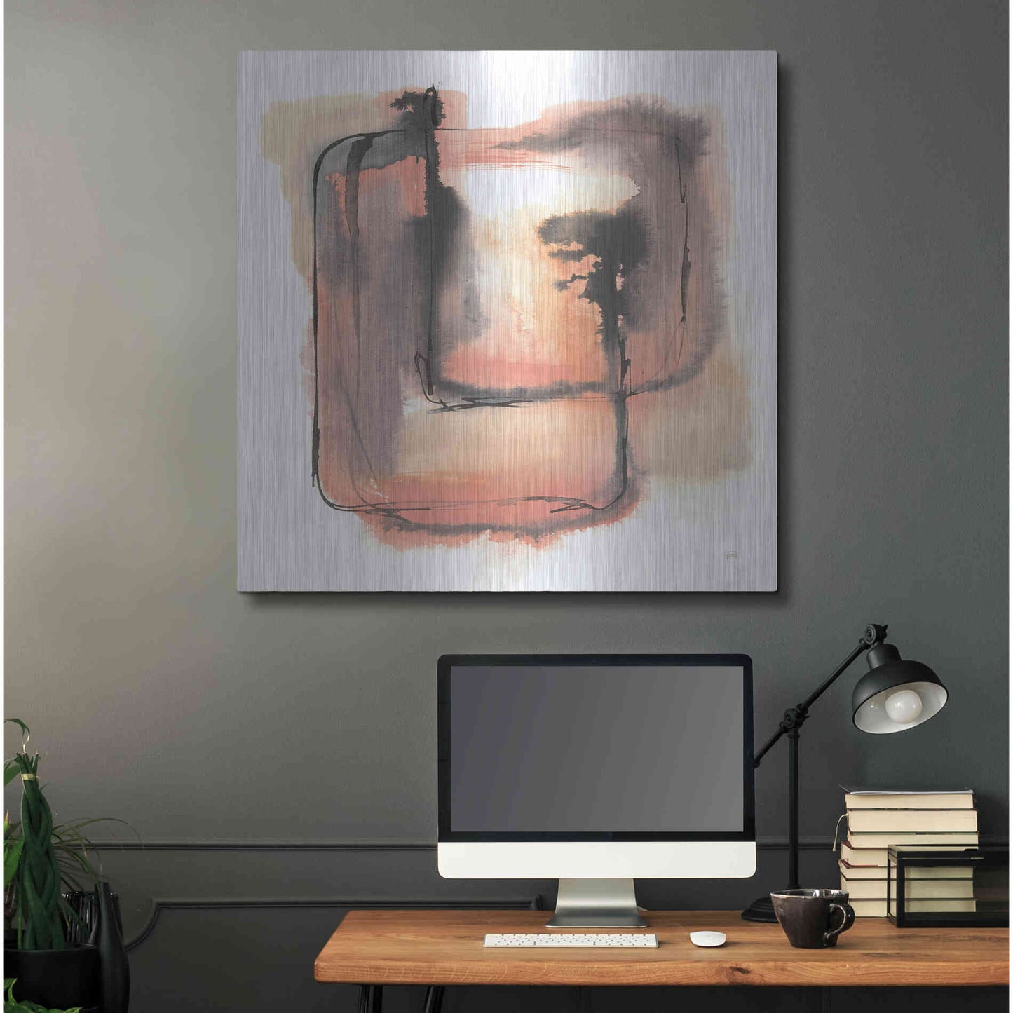 Luxe Metal Art 'Life Squared I' by Chris Paschke, Metal Wall Art,36x36