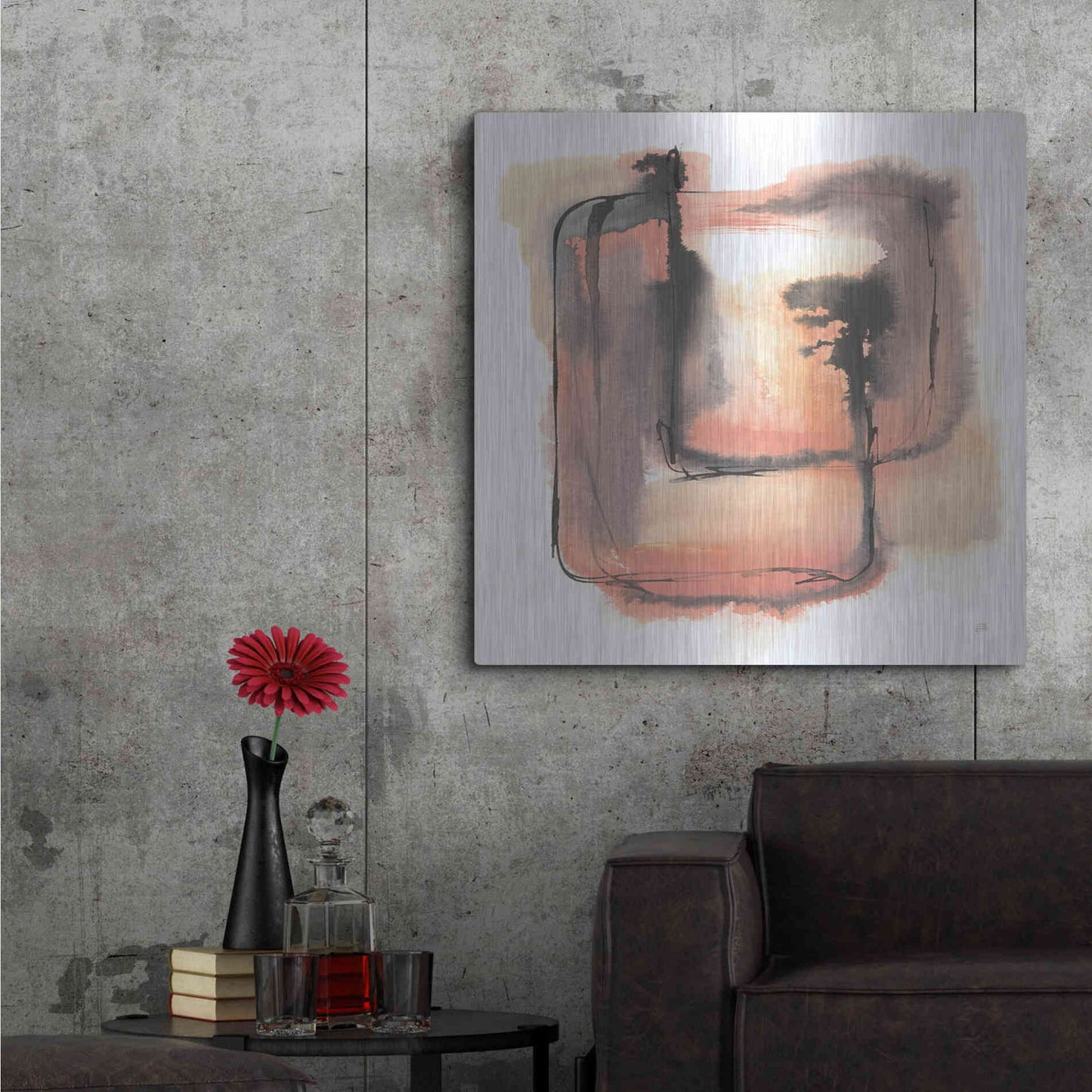 Luxe Metal Art 'Life Squared I' by Chris Paschke, Metal Wall Art,36x36