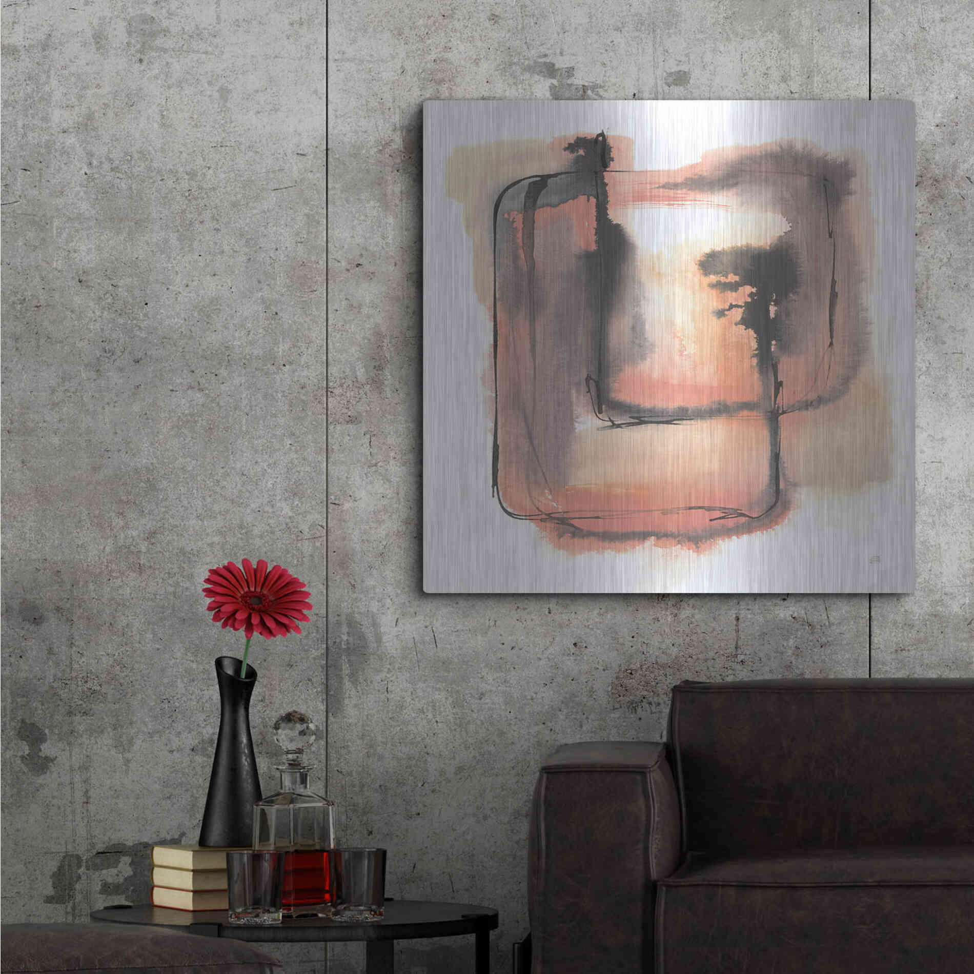Luxe Metal Art 'Life Squared I' by Chris Paschke, Metal Wall Art,36x36