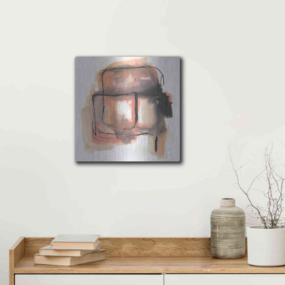 Luxe Metal Art 'Life Squared II' by Chris Paschke, Metal Wall Art,12x12
