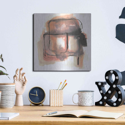 Luxe Metal Art 'Life Squared II' by Chris Paschke, Metal Wall Art,12x12