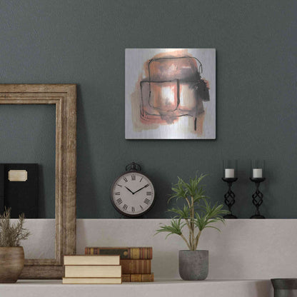 Luxe Metal Art 'Life Squared II' by Chris Paschke, Metal Wall Art,12x12