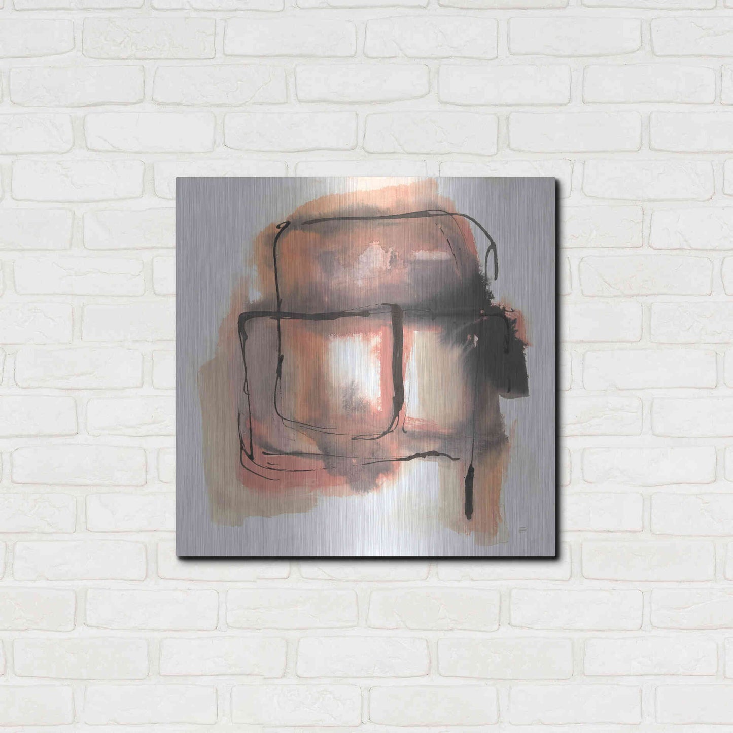 Luxe Metal Art 'Life Squared II' by Chris Paschke, Metal Wall Art,24x24