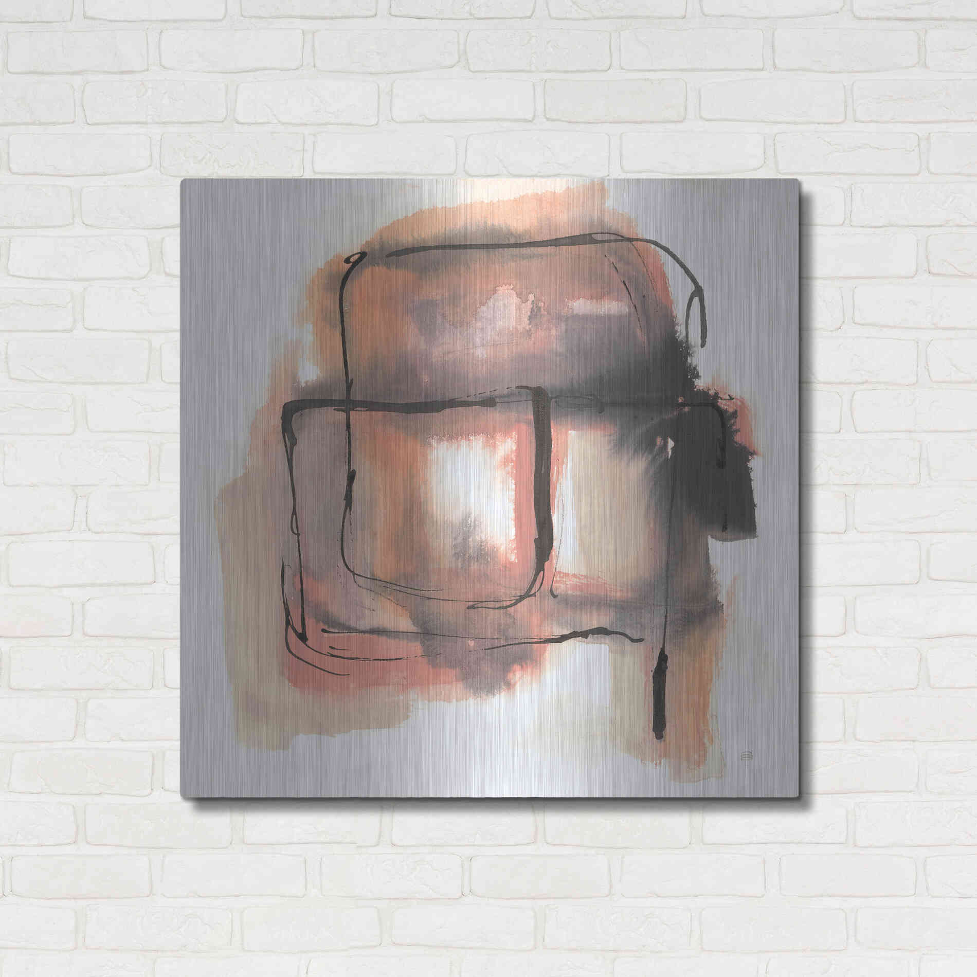 Luxe Metal Art 'Life Squared II' by Chris Paschke, Metal Wall Art,36x36