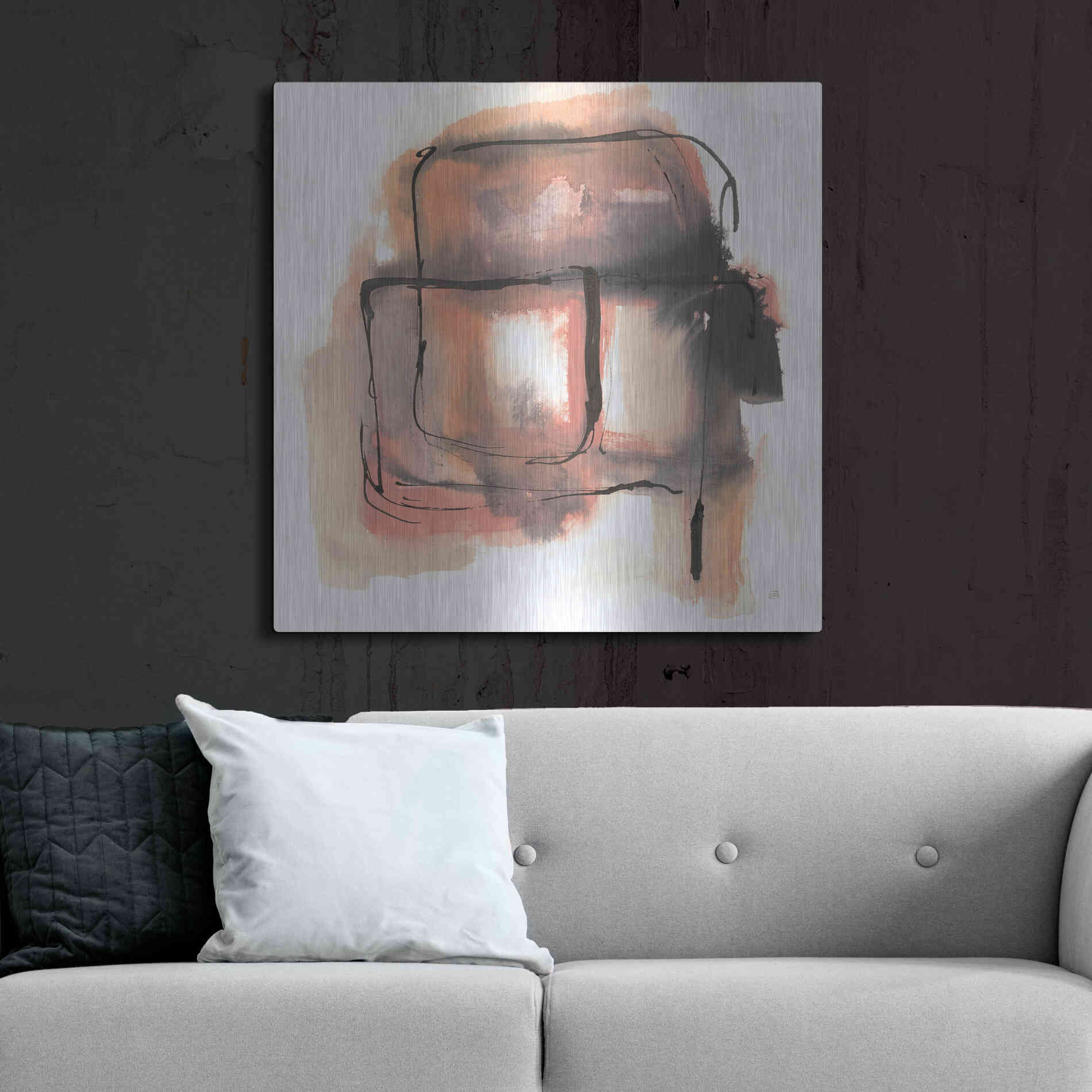 Luxe Metal Art 'Life Squared II' by Chris Paschke, Metal Wall Art,36x36