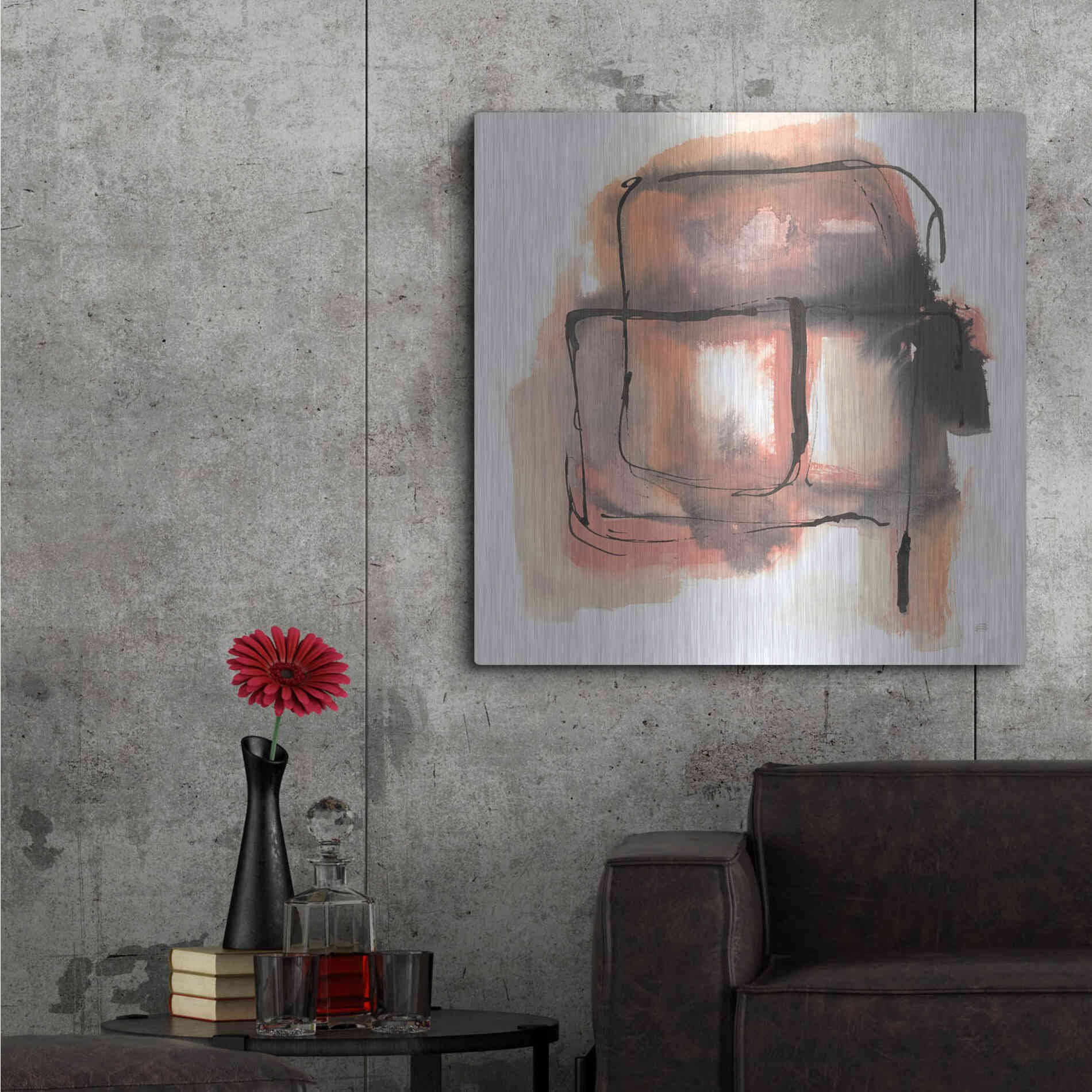 Luxe Metal Art 'Life Squared II' by Chris Paschke, Metal Wall Art,36x36