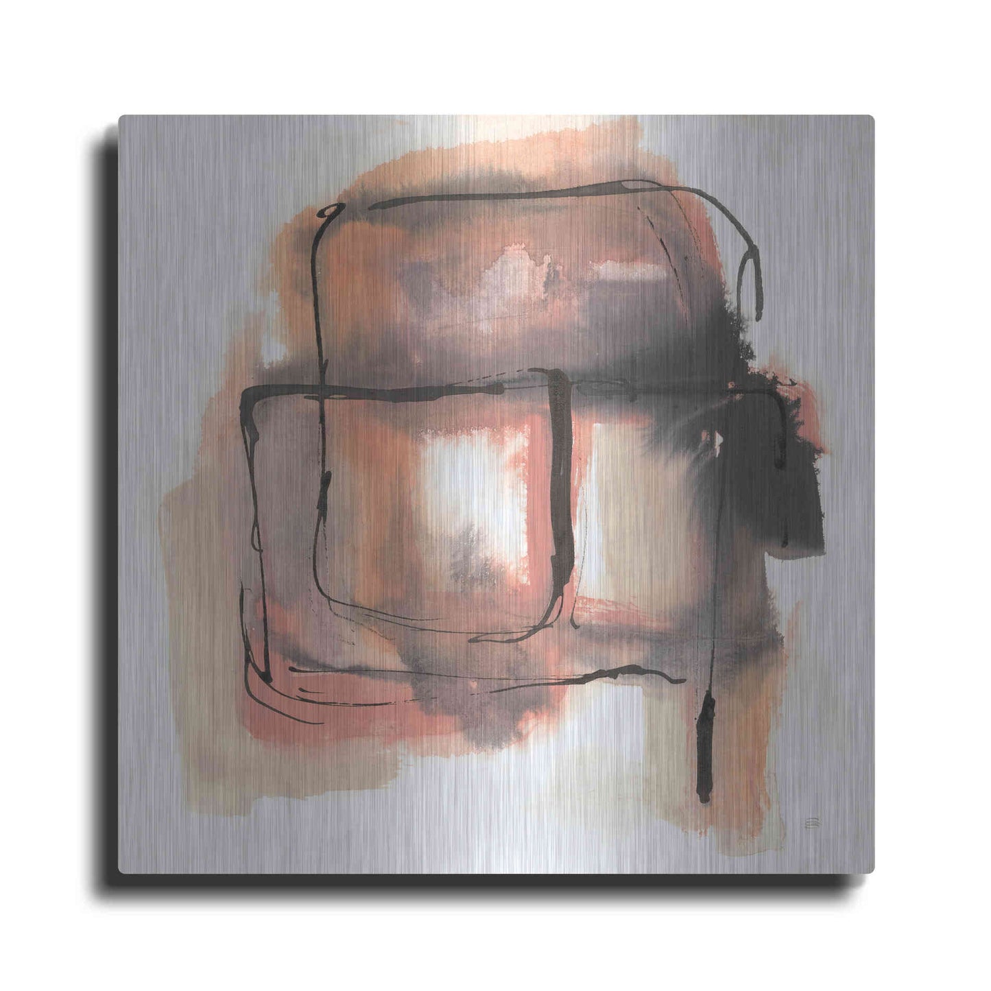 Luxe Metal Art 'Life Squared II' by Chris Paschke, Metal Wall Art