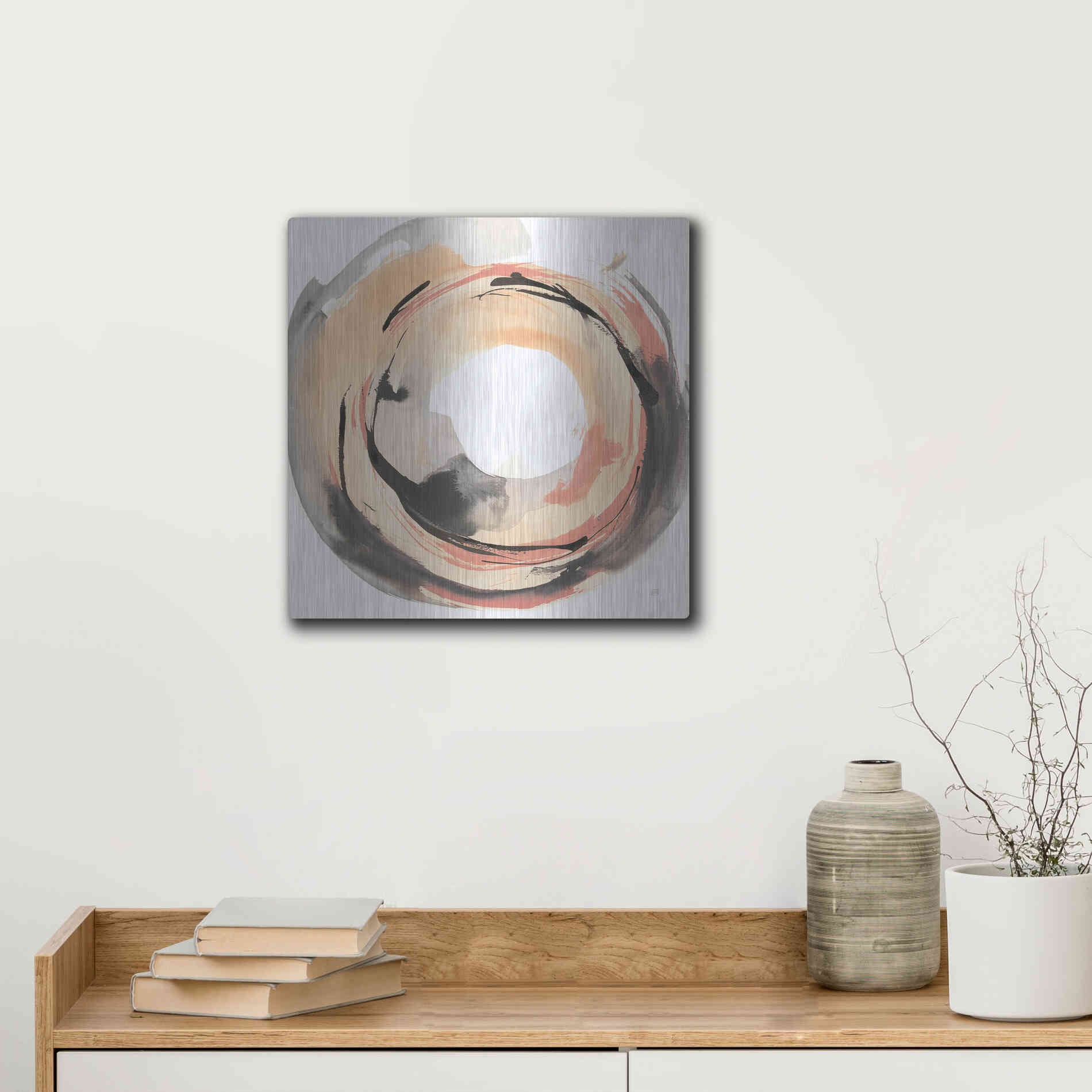 Luxe Metal Art 'Coming to Life II' by Chris Paschke, Metal Wall Art,12x12