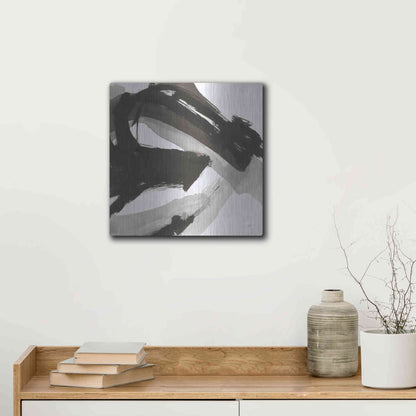 Luxe Metal Art 'Chaos II' by Chris Paschke, Metal Wall Art,12x12