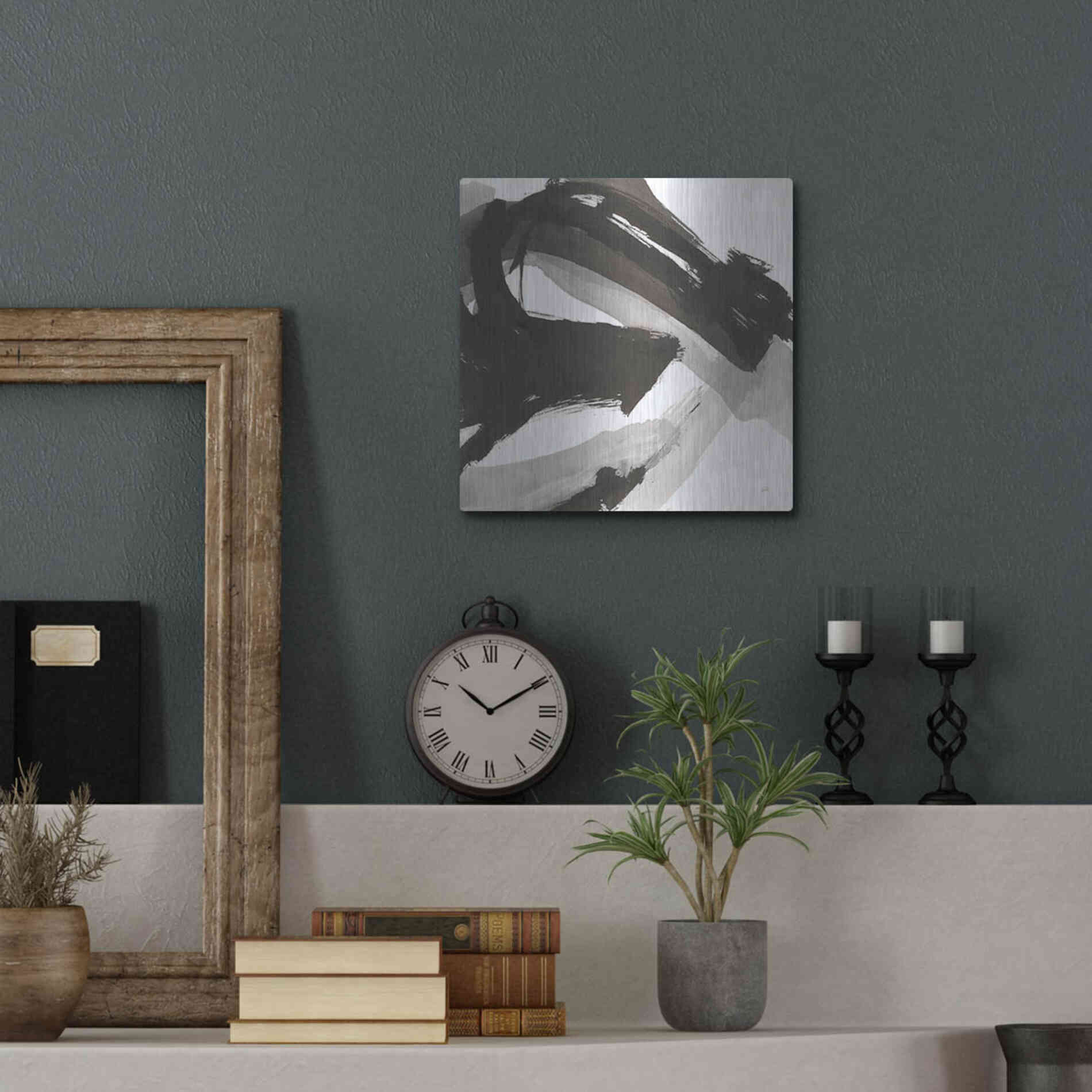 Luxe Metal Art 'Chaos II' by Chris Paschke, Metal Wall Art,12x12