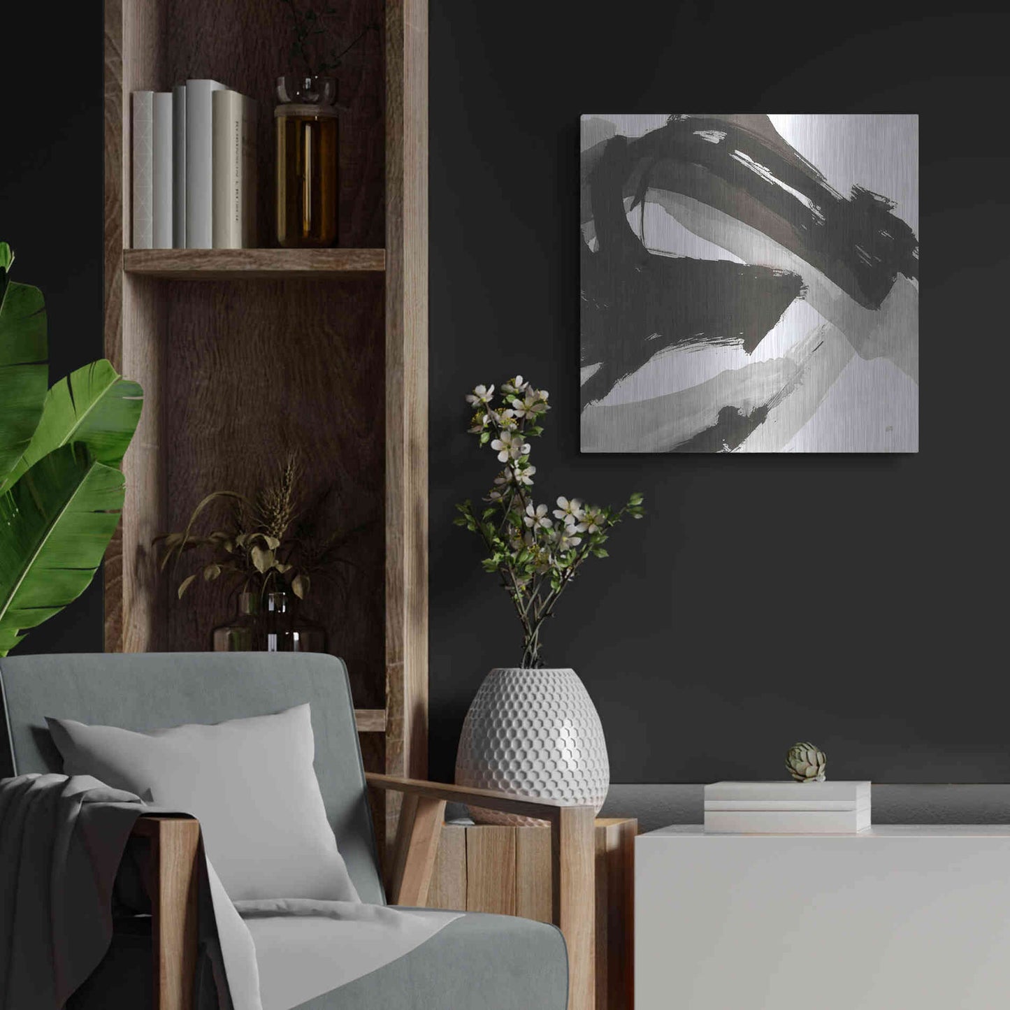 Luxe Metal Art 'Chaos II' by Chris Paschke, Metal Wall Art,24x24