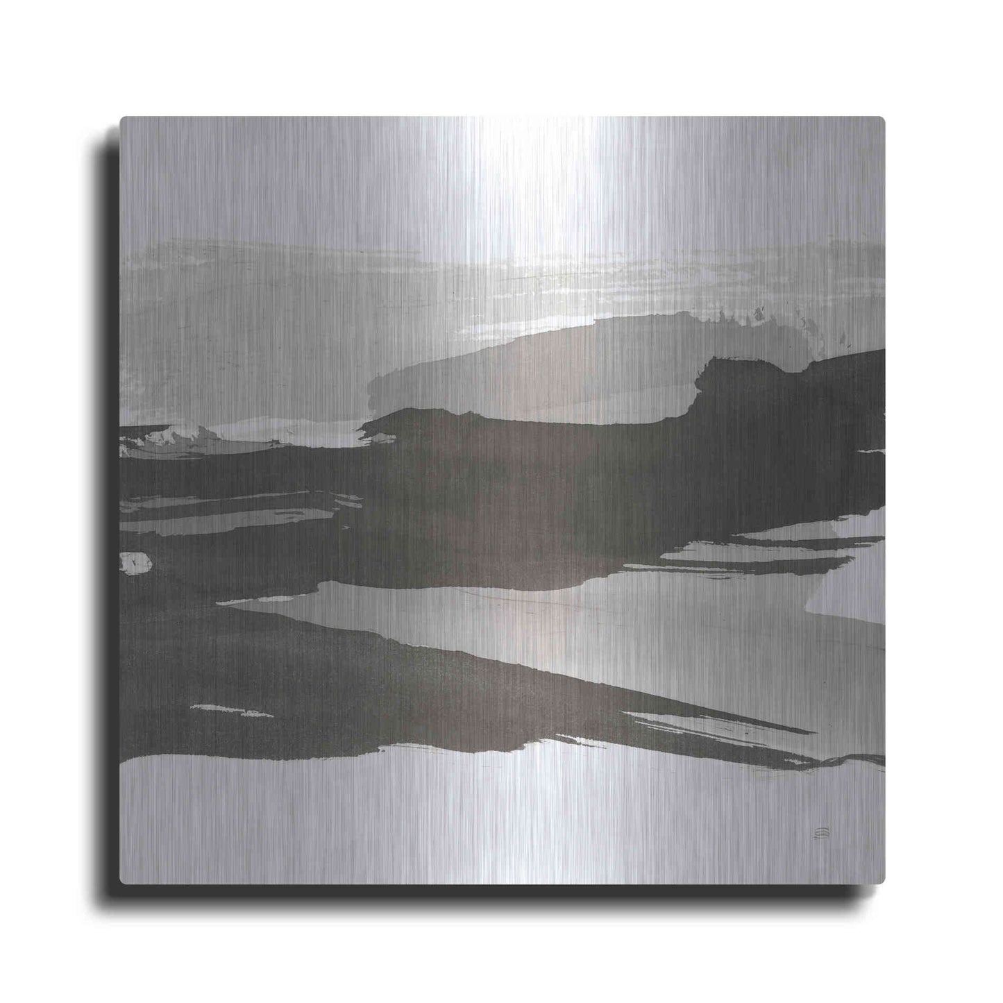 Luxe Metal Art 'Black and White Classic IV' by Chris Paschke, Metal Wall Art