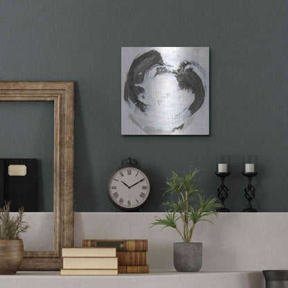 Luxe Metal Art 'Beginning I' by Chris Paschke, Metal Wall Art,12x12