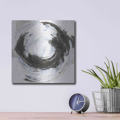 Luxe Metal Art 'Beginning II' by Chris Paschke, Metal Wall Art,12x12