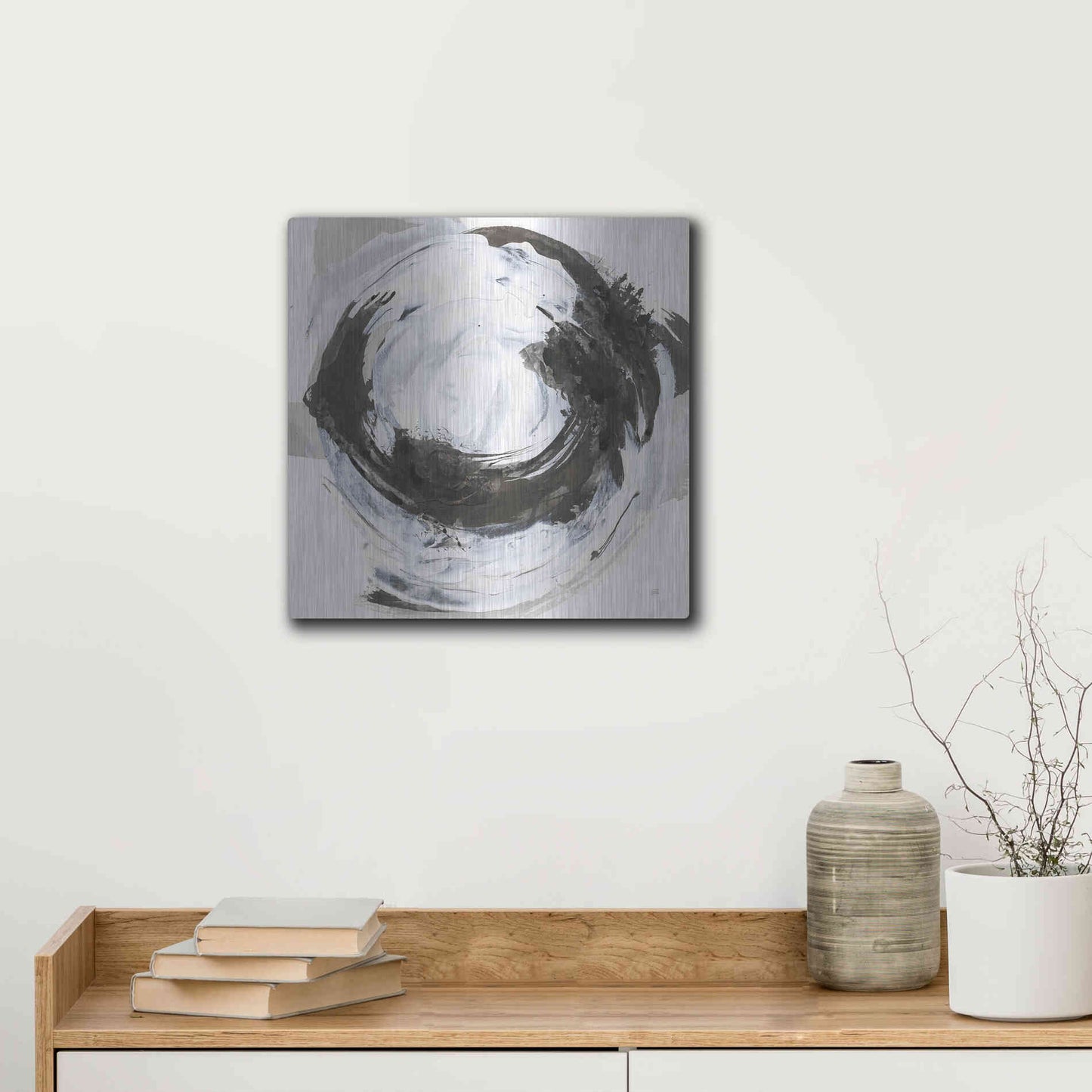 Luxe Metal Art 'Beginning II' by Chris Paschke, Metal Wall Art,12x12