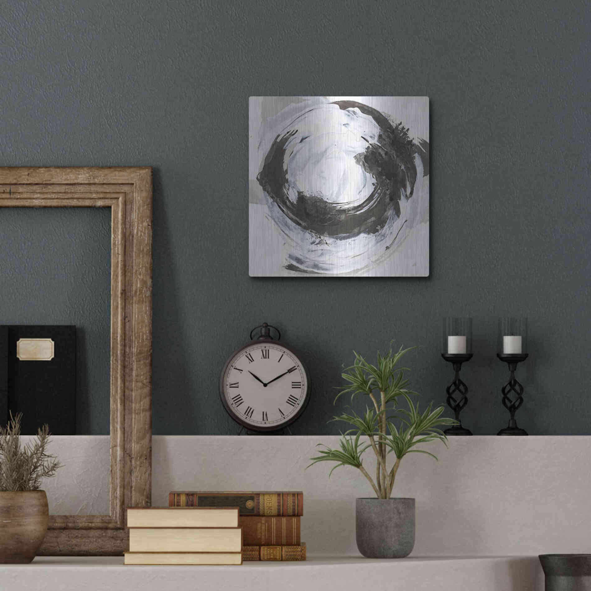 Luxe Metal Art 'Beginning II' by Chris Paschke, Metal Wall Art,12x12