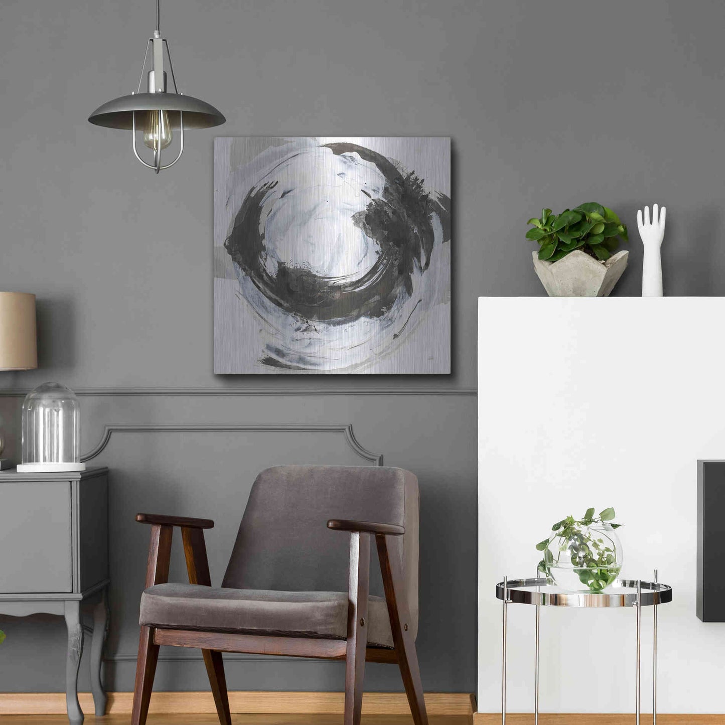 Luxe Metal Art 'Beginning II' by Chris Paschke, Metal Wall Art,24x24