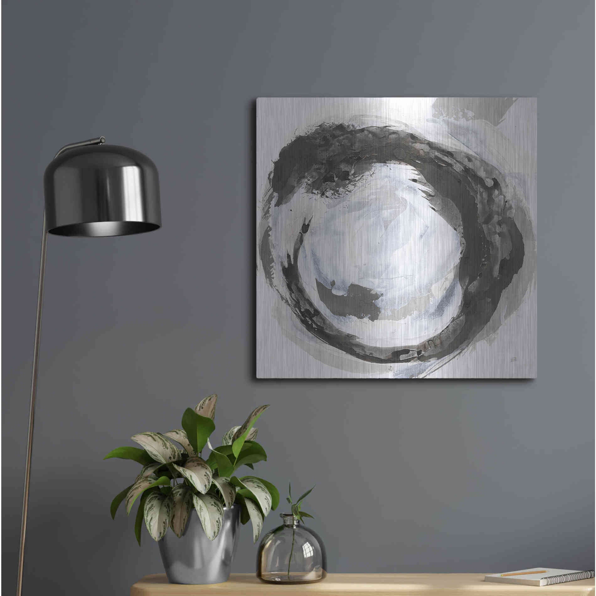 Luxe Metal Art 'Beginning III' by Chris Paschke, Metal Wall Art,24x24