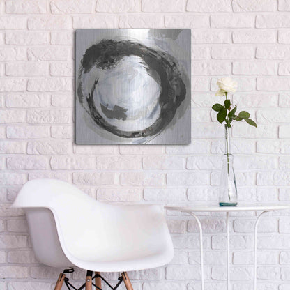 Luxe Metal Art 'Beginning III' by Chris Paschke, Metal Wall Art,24x24