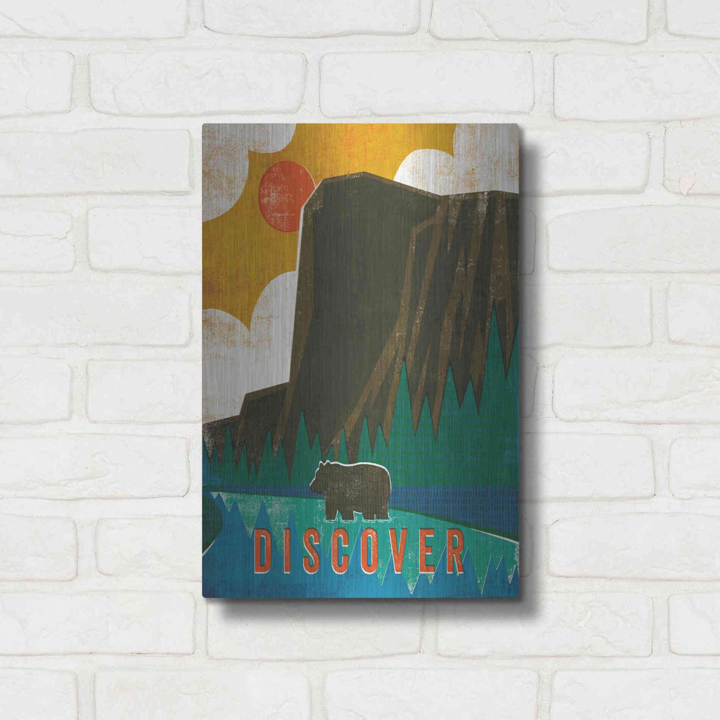 Luxe Metal Art 'Big Sky IV' by Michael Mullan, Metal Wall Art,12x16