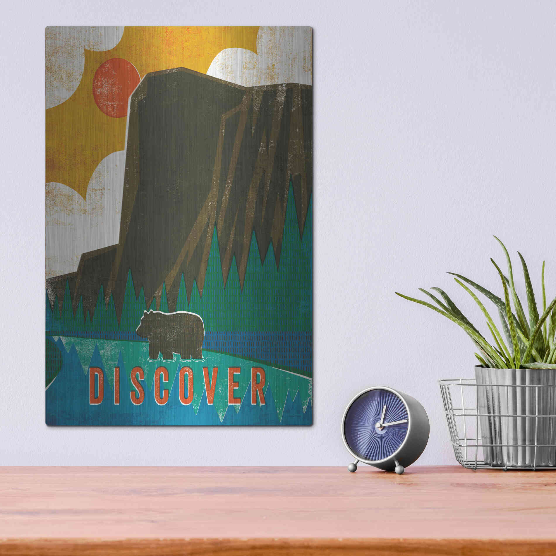 Luxe Metal Art 'Big Sky IV' by Michael Mullan, Metal Wall Art,12x16