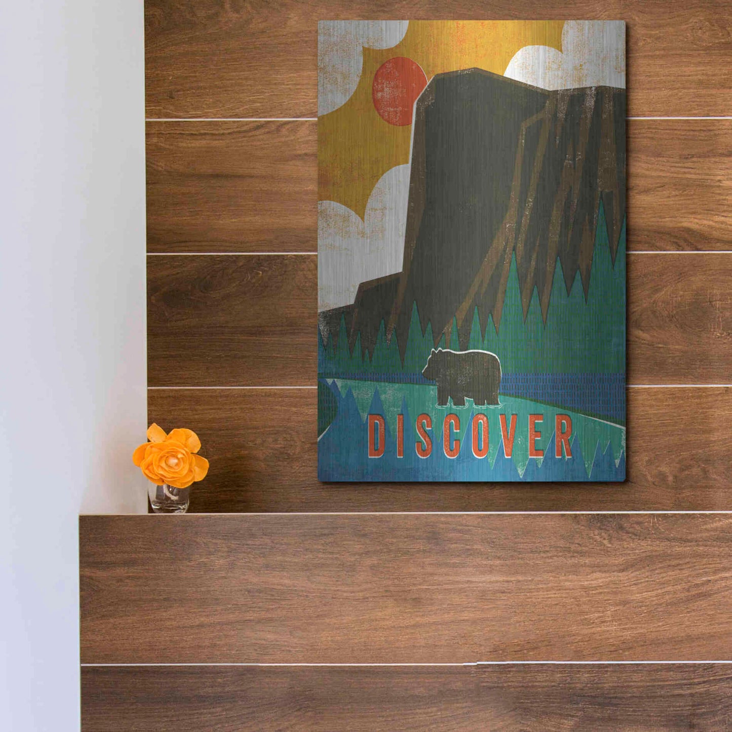 Luxe Metal Art 'Big Sky IV' by Michael Mullan, Metal Wall Art,12x16