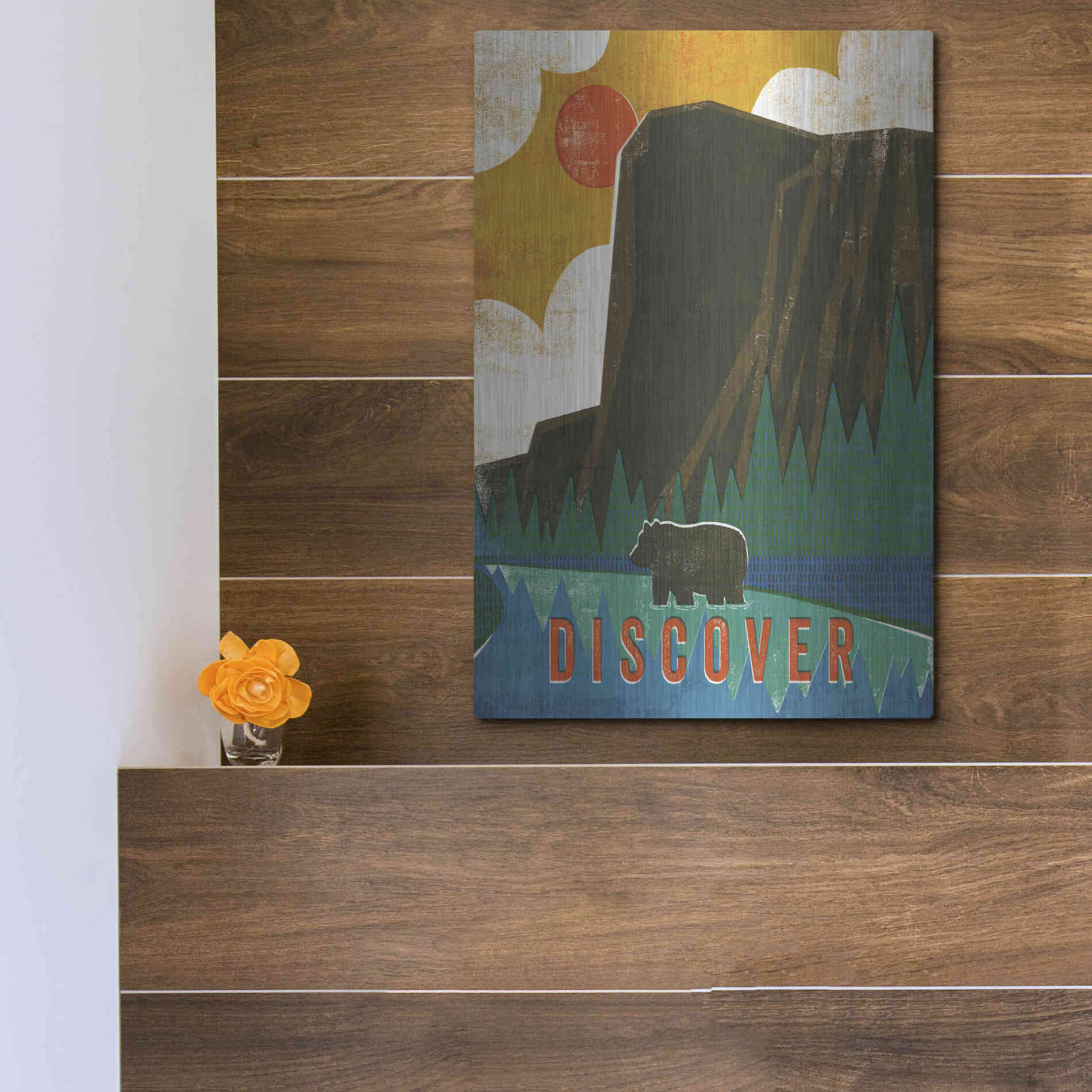 Luxe Metal Art 'Big Sky IV' by Michael Mullan, Metal Wall Art,12x16