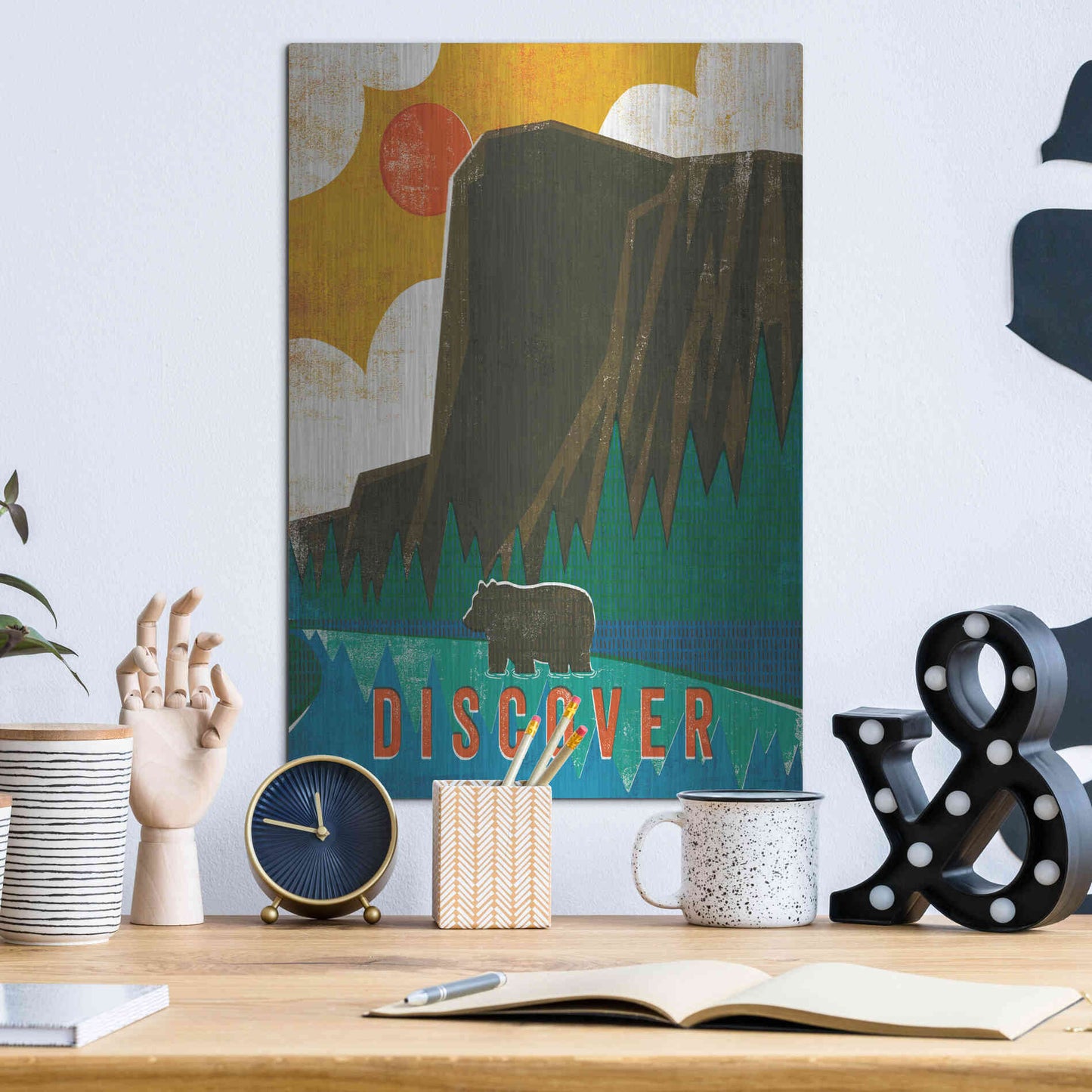 Luxe Metal Art 'Big Sky IV' by Michael Mullan, Metal Wall Art,12x16