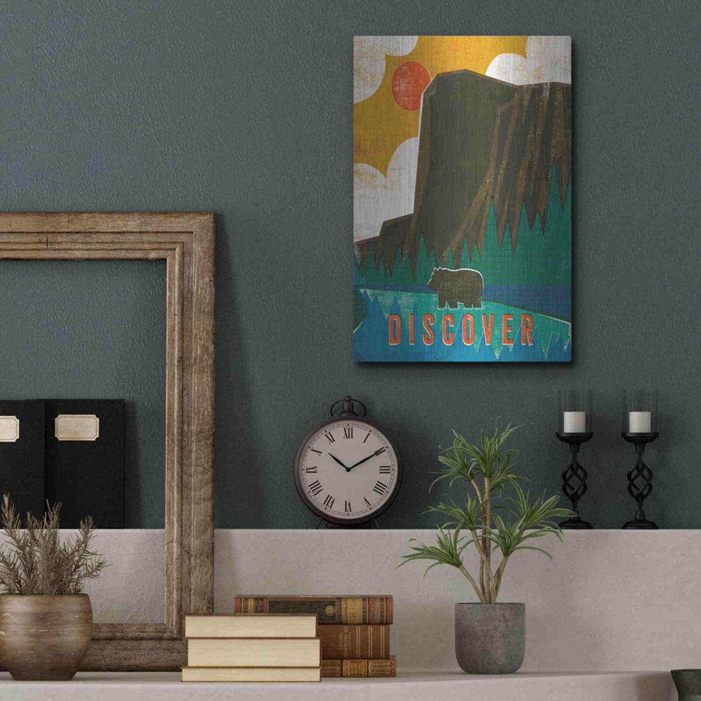 Luxe Metal Art 'Big Sky IV' by Michael Mullan, Metal Wall Art,12x16