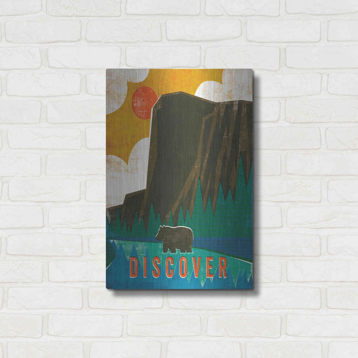 Luxe Metal Art 'Big Sky IV' by Michael Mullan, Metal Wall Art,16x24