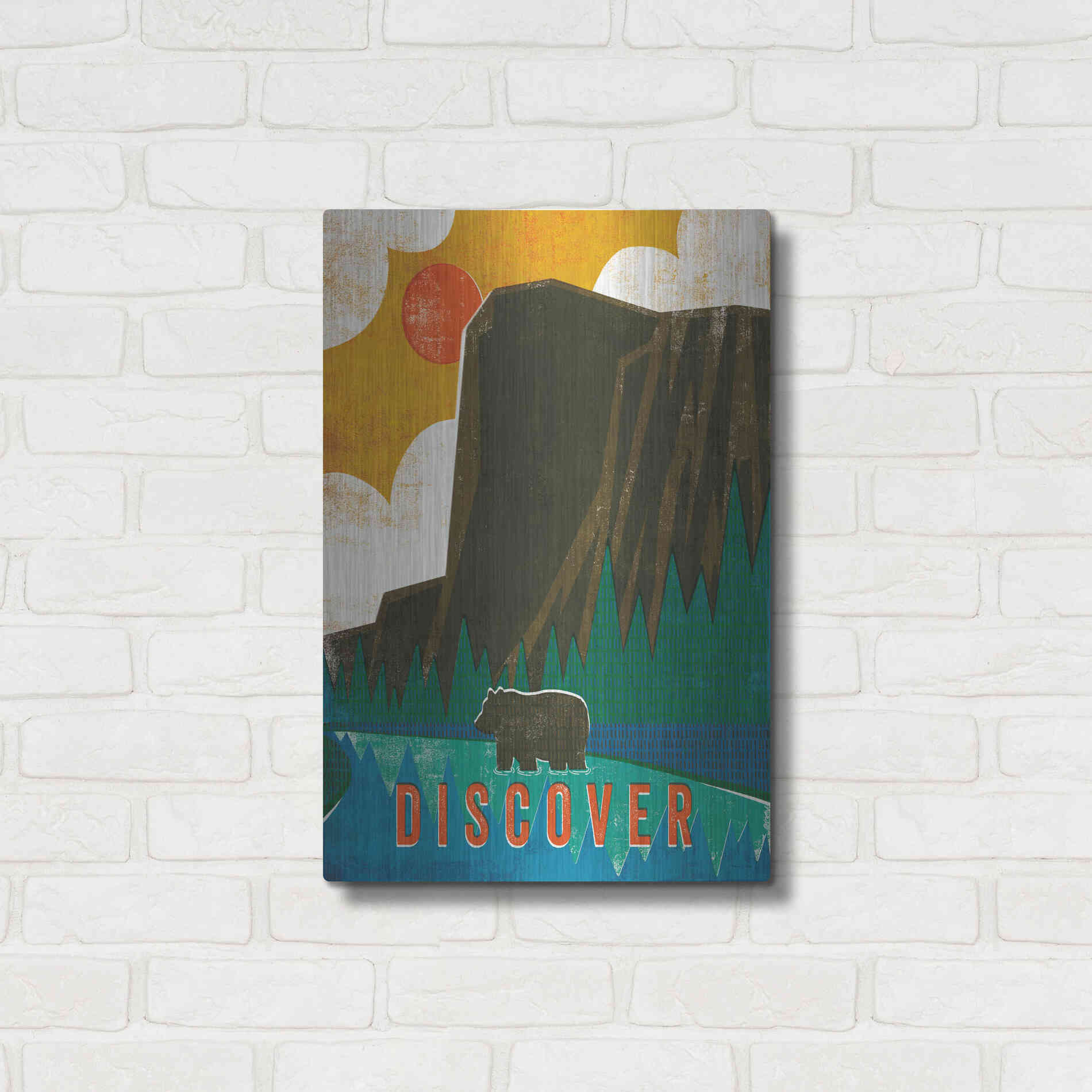 Luxe Metal Art 'Big Sky IV' by Michael Mullan, Metal Wall Art,16x24