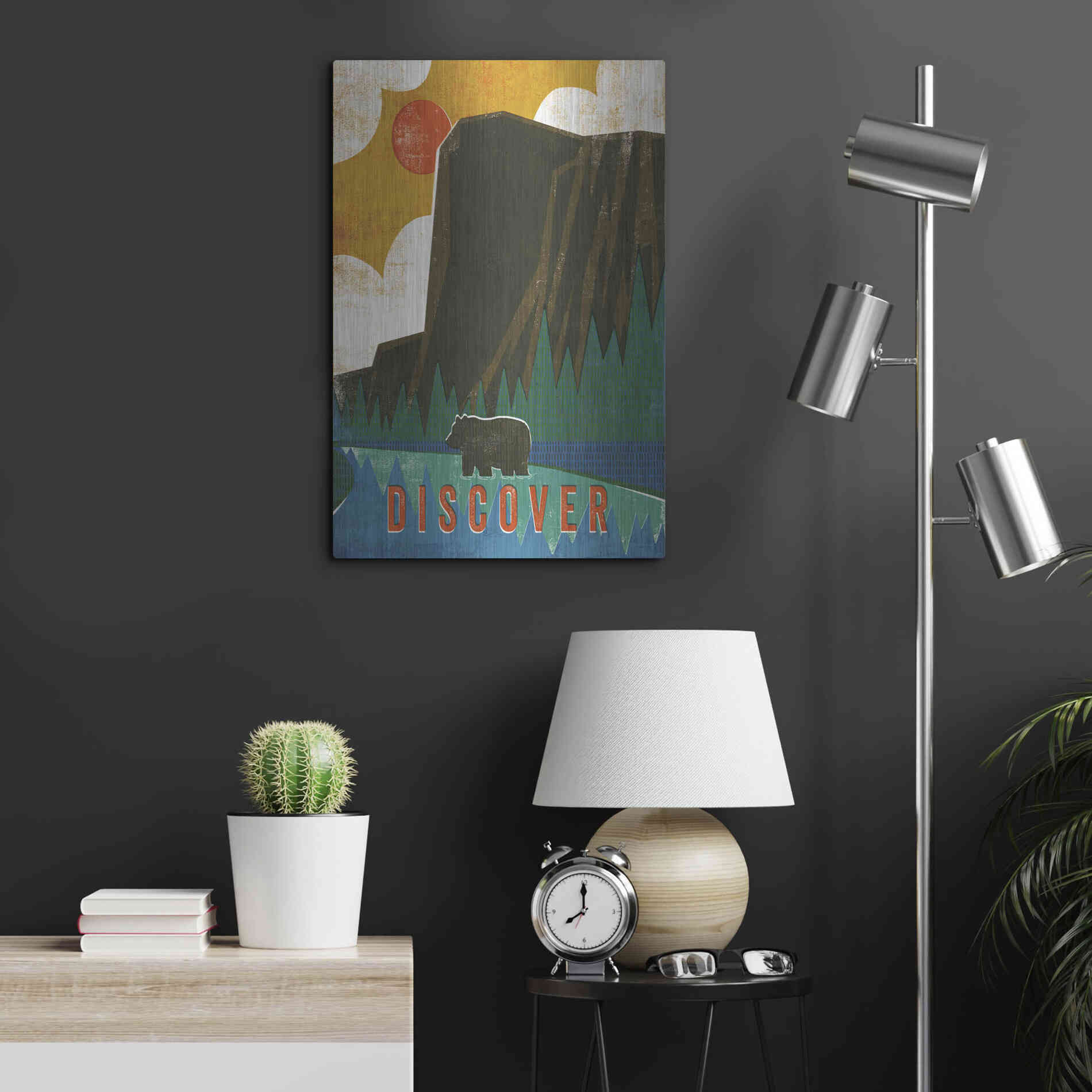 Luxe Metal Art 'Big Sky IV' by Michael Mullan, Metal Wall Art,16x24