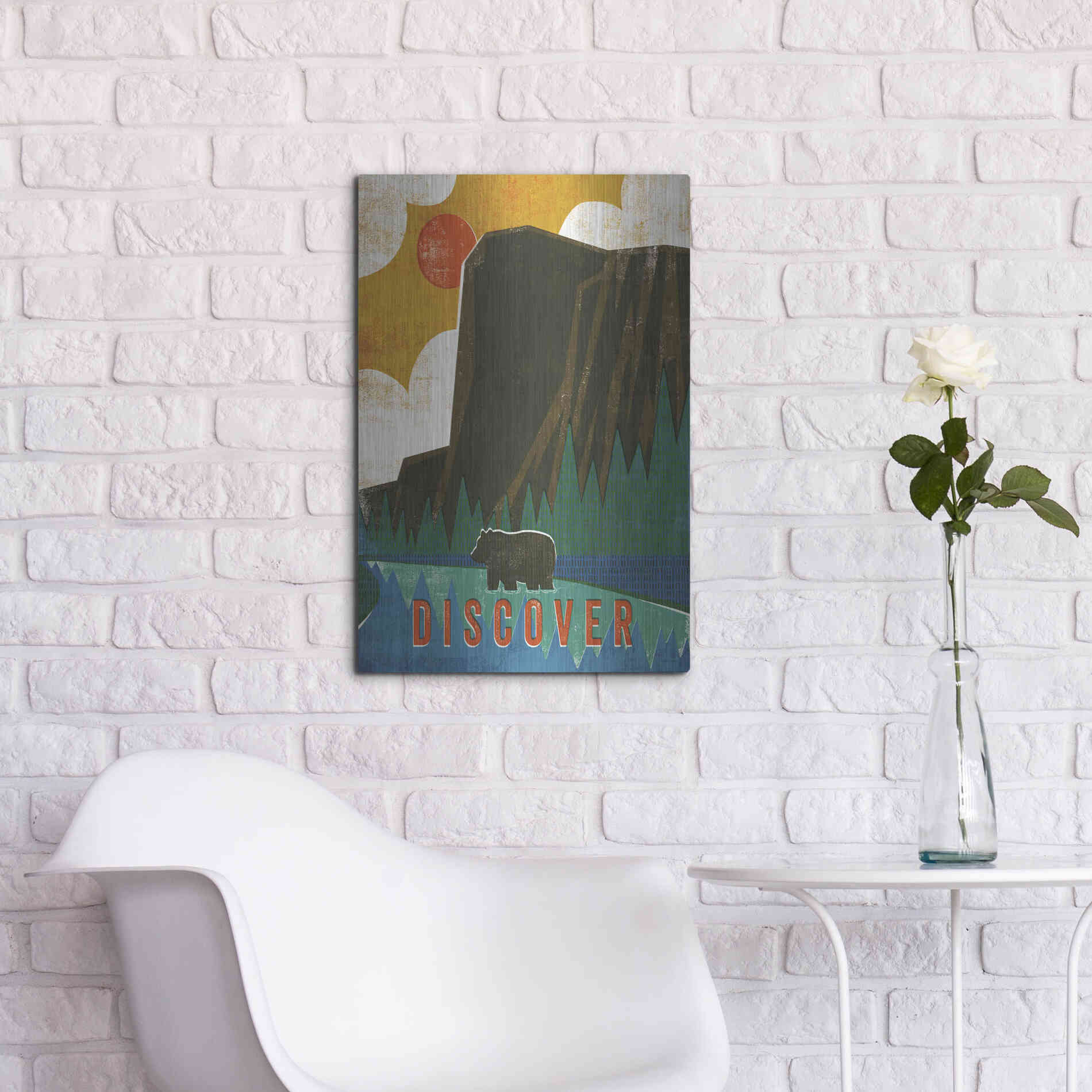 Luxe Metal Art 'Big Sky IV' by Michael Mullan, Metal Wall Art,16x24