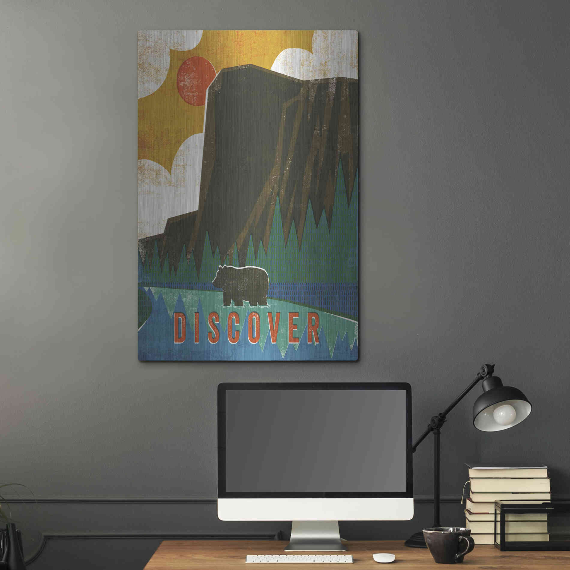 Luxe Metal Art 'Big Sky IV' by Michael Mullan, Metal Wall Art,24x36