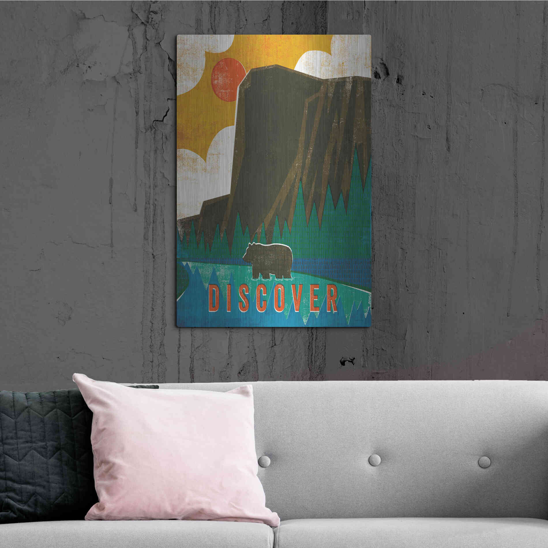 Luxe Metal Art 'Big Sky IV' by Michael Mullan, Metal Wall Art,24x36